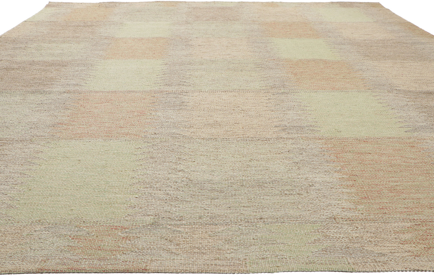 10 x 11 Earth-Tone Swedish Inspired Kilim Rug 30930