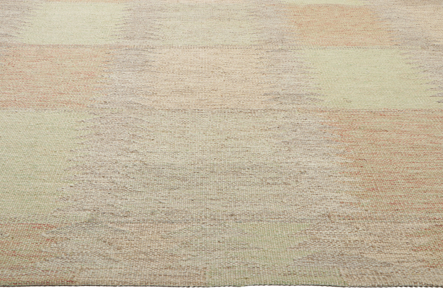 10 x 11 Earth-Tone Swedish Inspired Kilim Rug 30930