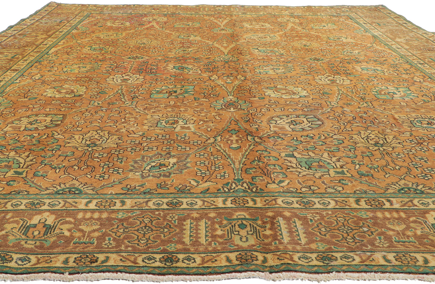 10 x 12 Vintage Persian Tabriz Rug 76312