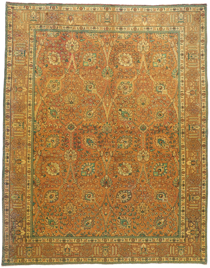 10 x 12 Vintage Persian Tabriz Rug 76312