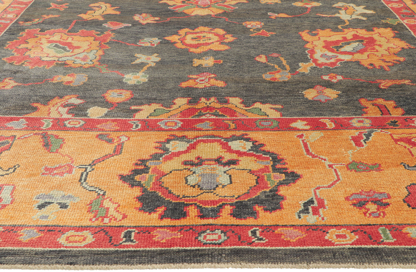 10 x 13 Colorful Turkish Oushak Rug 52430