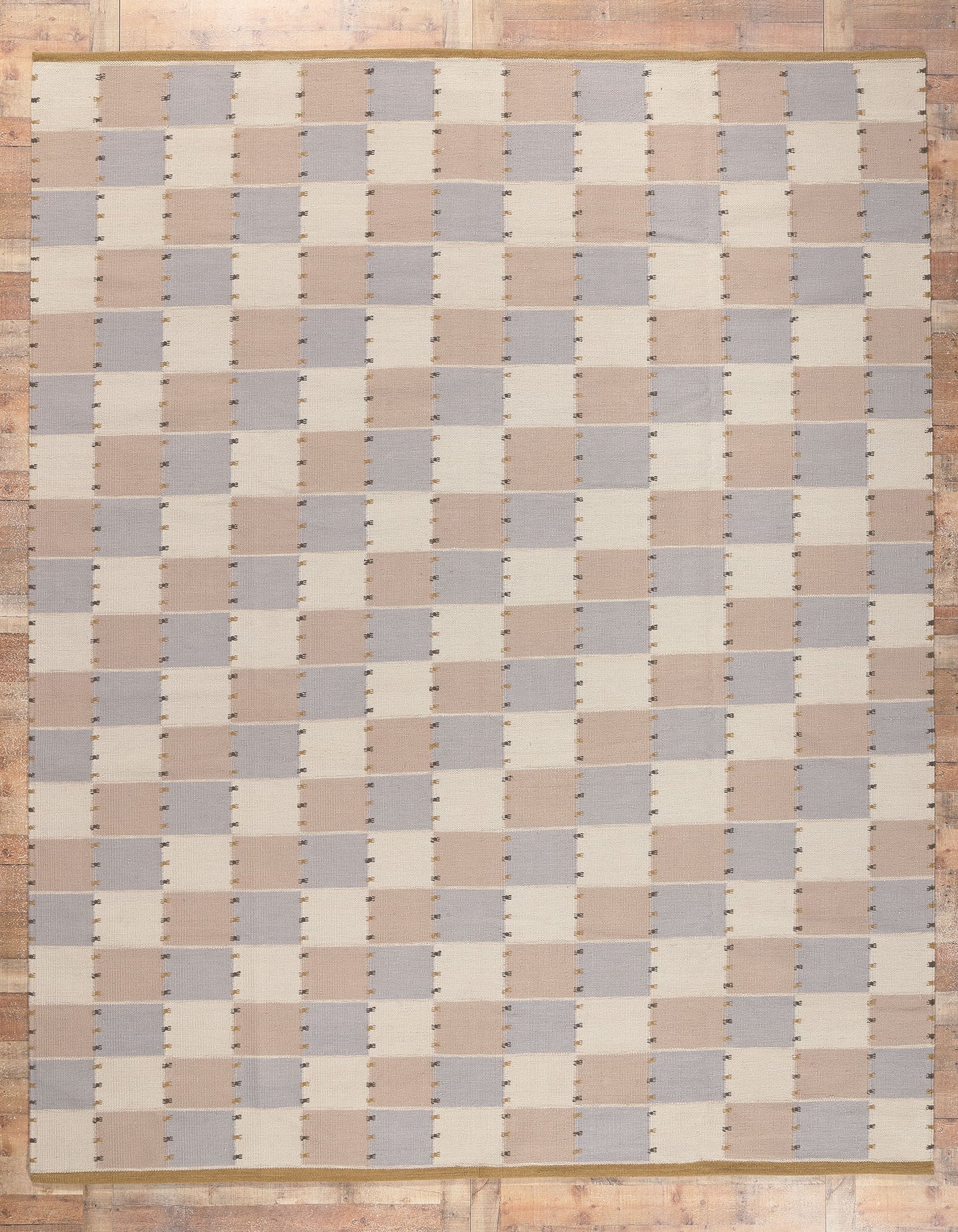 10 x 13 Scandinavian Modern Swedish Inspired Kilim Rug 30950