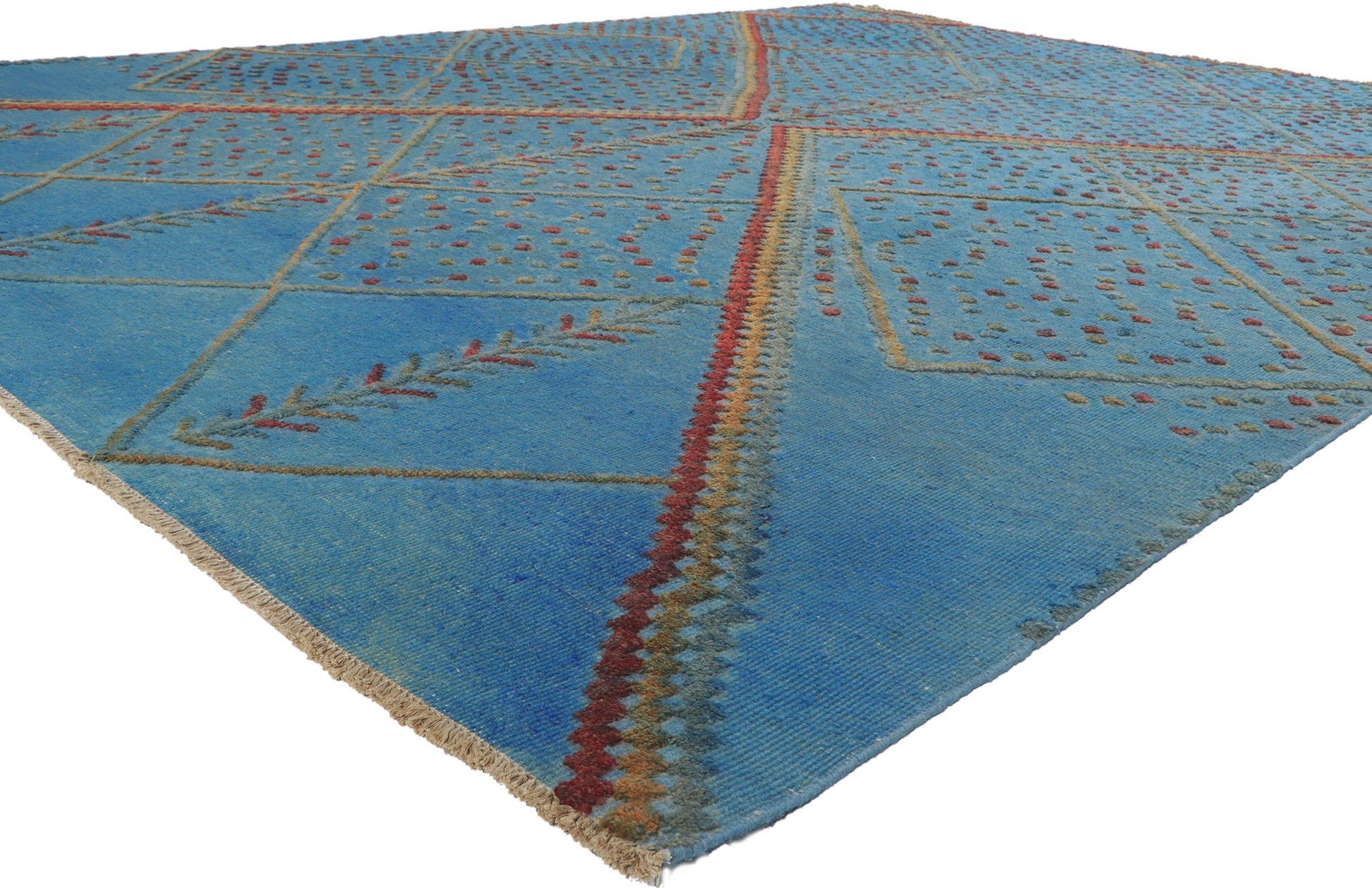 10 x 13 Overdyed High-Low Rug 80353