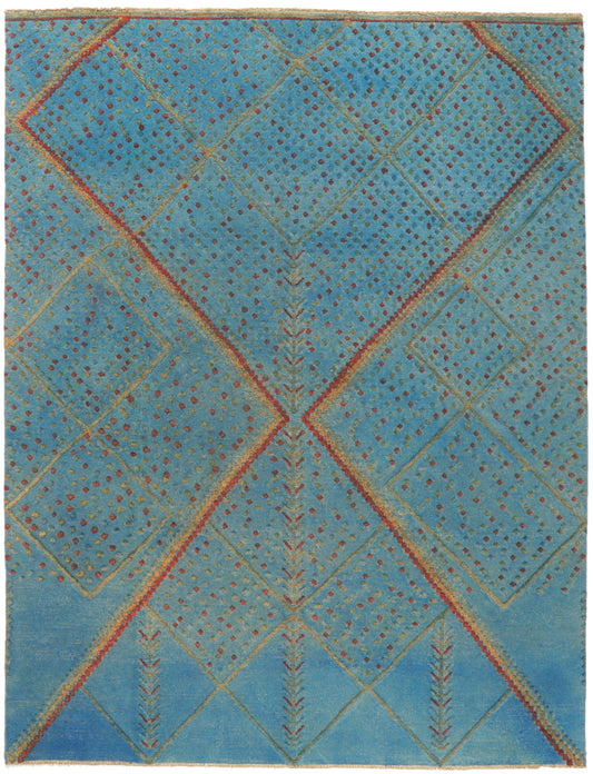 10 x 13 Overdyed High-Low Rug 80353