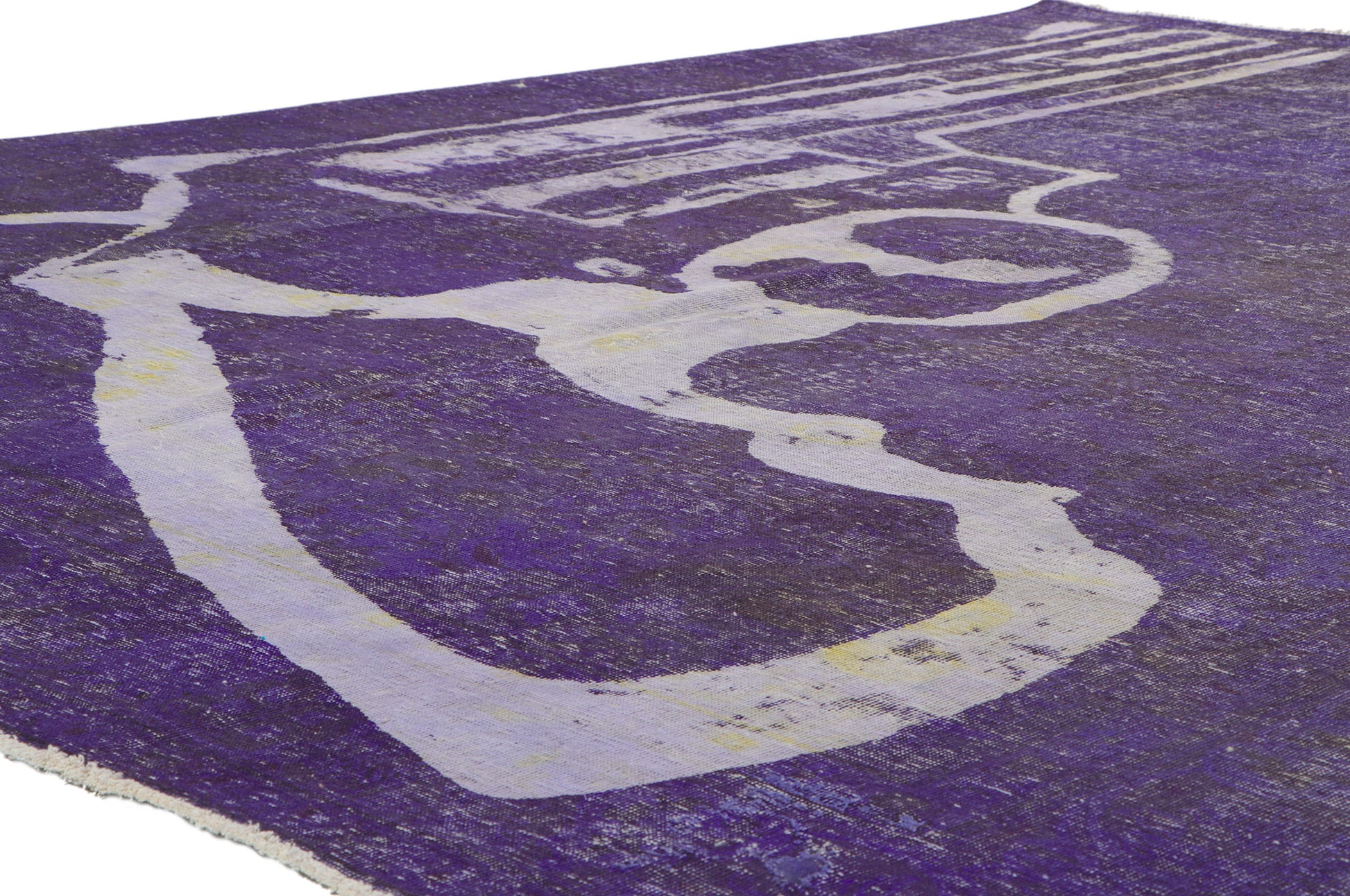 10 x 13 Vintage Overdyed Rug 80242