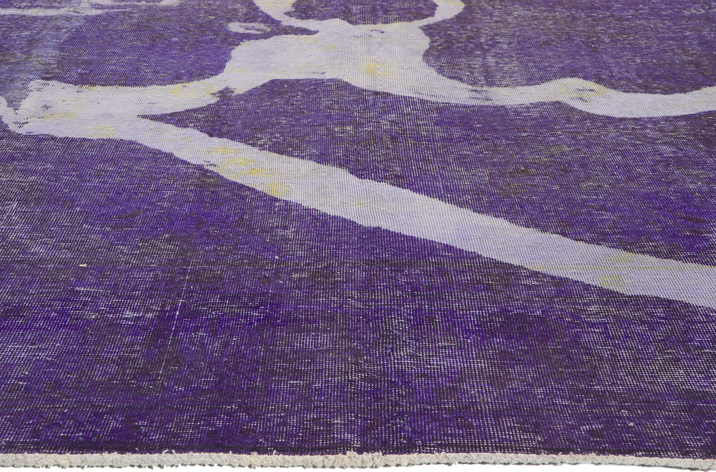10 x 13 Vintage Overdyed Rug 80242