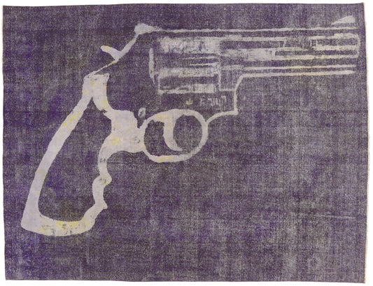 10 x 13 Vintage Overdyed Rug 80242