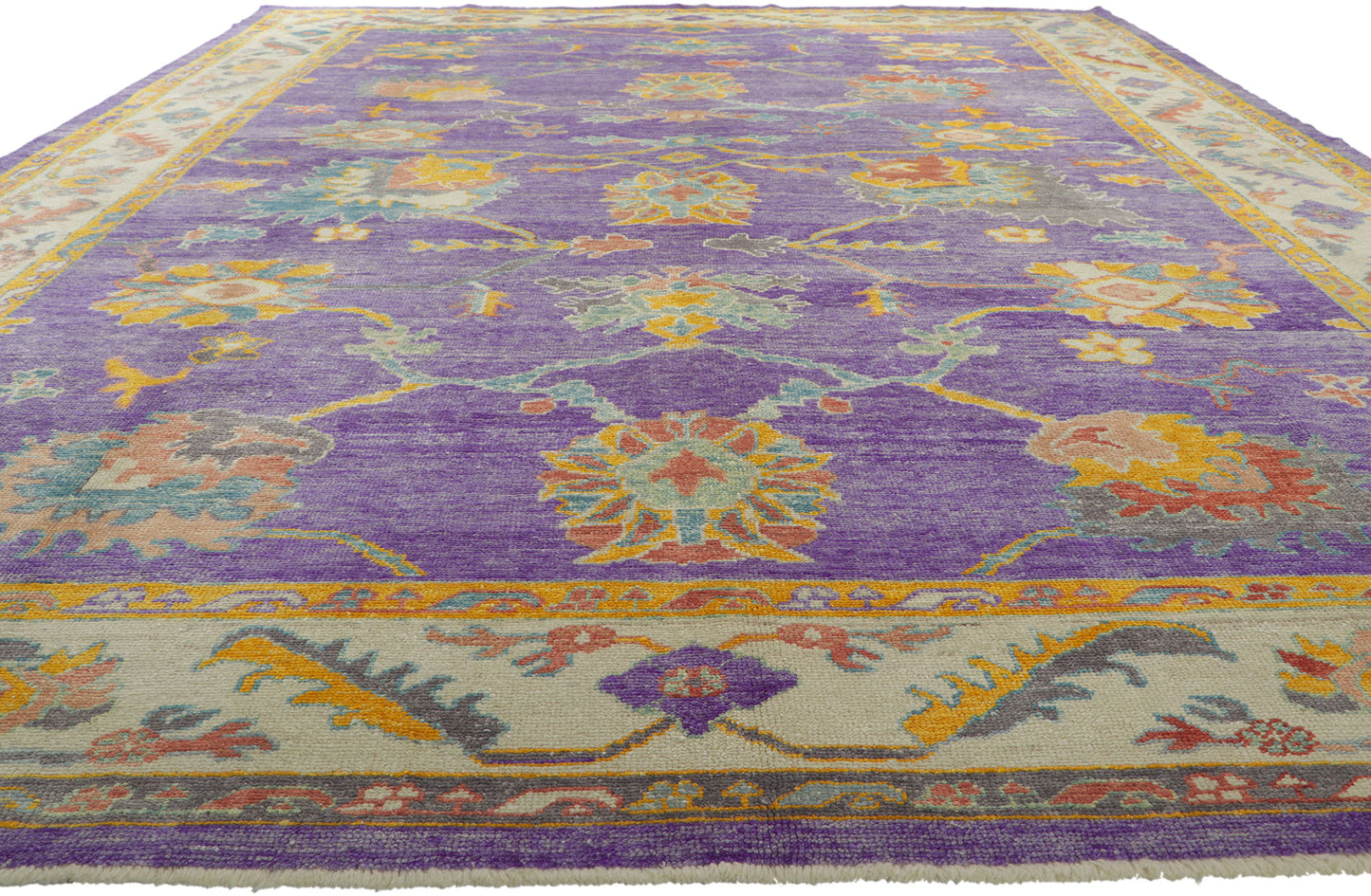10 x 14 Colorful Turkish Oushak Rug 51887