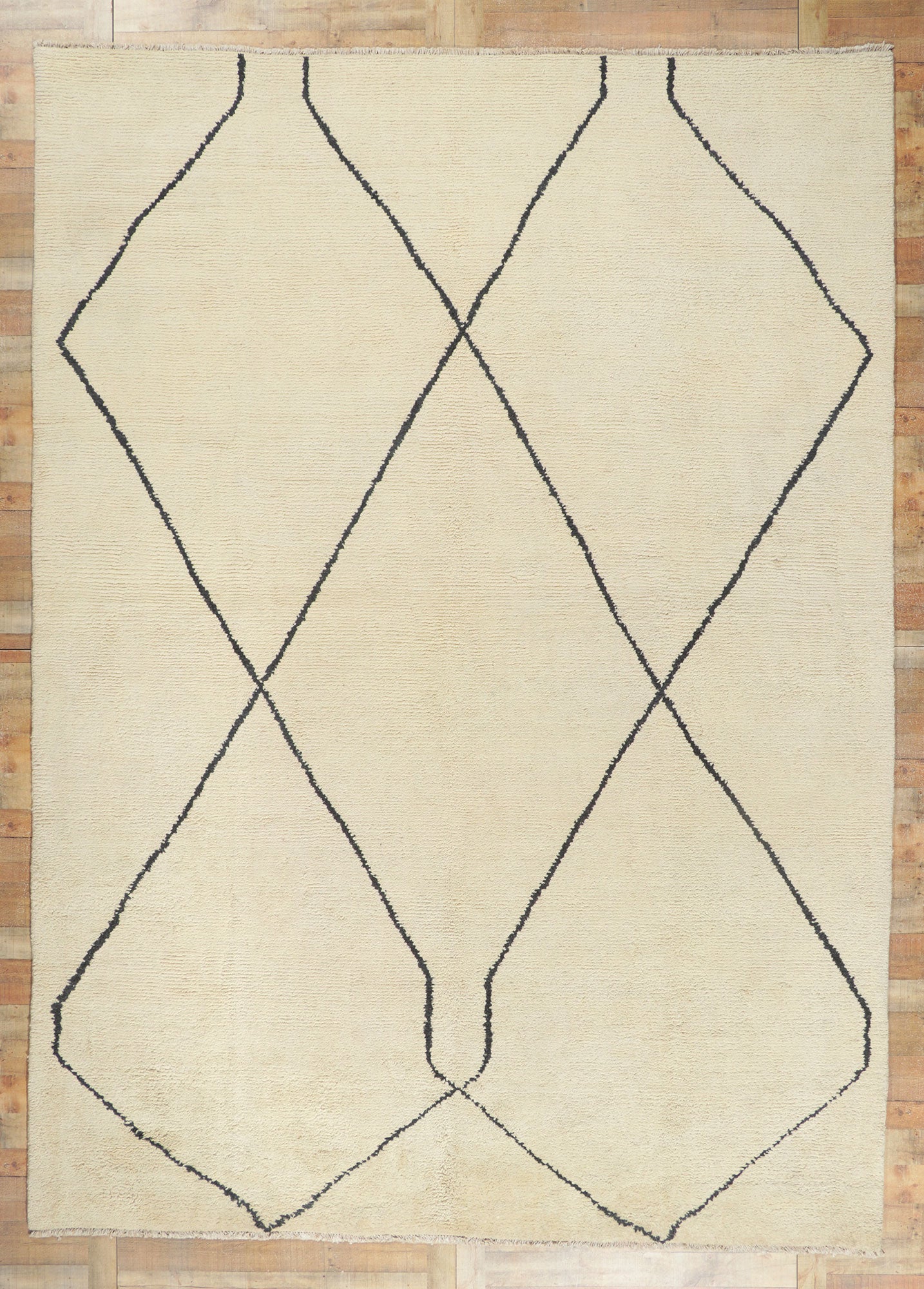10 x 14 Modern Moroccan Area Rug 80575