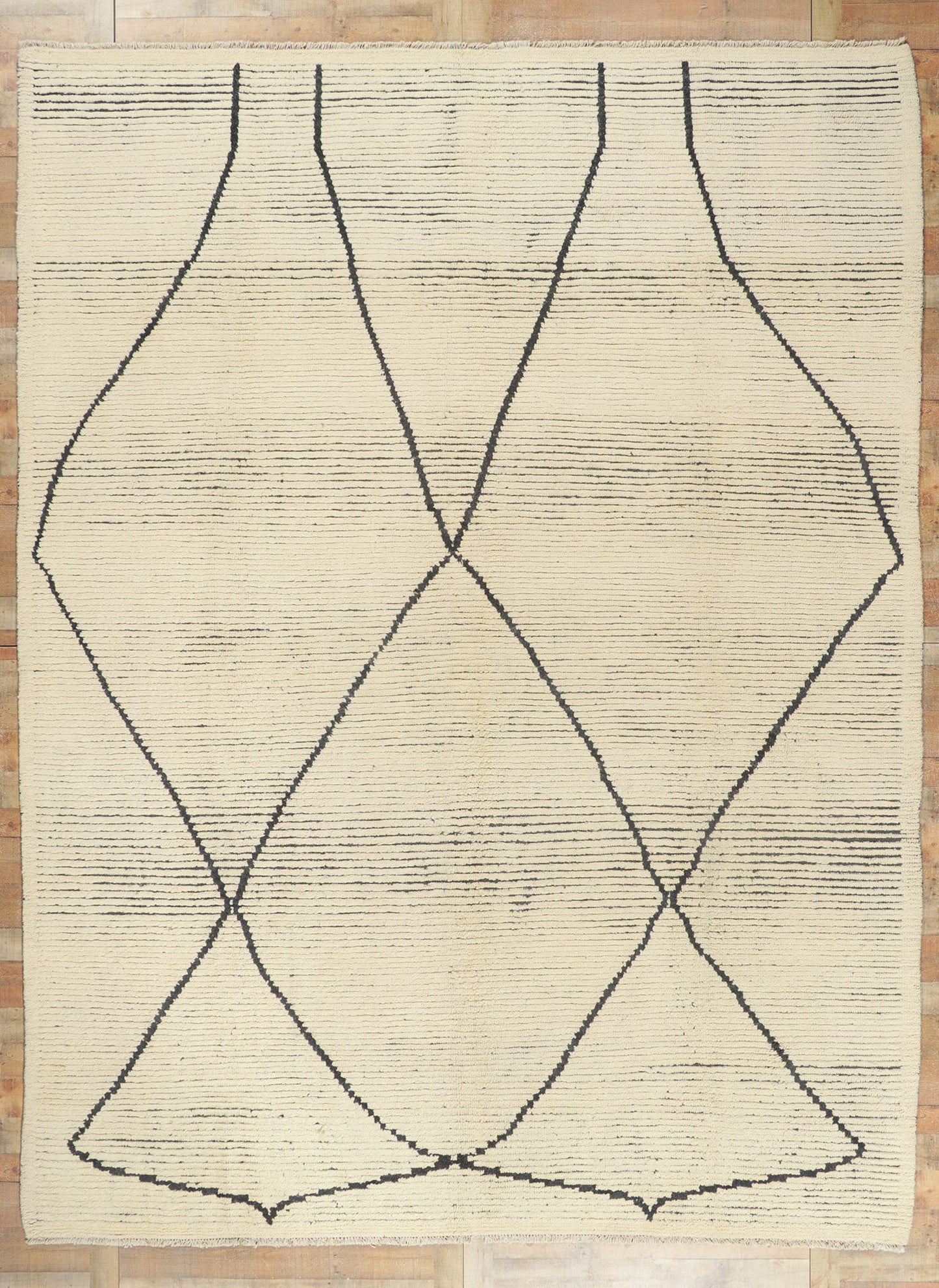 10 x 14 Modern Moroccan Area Rug 80589