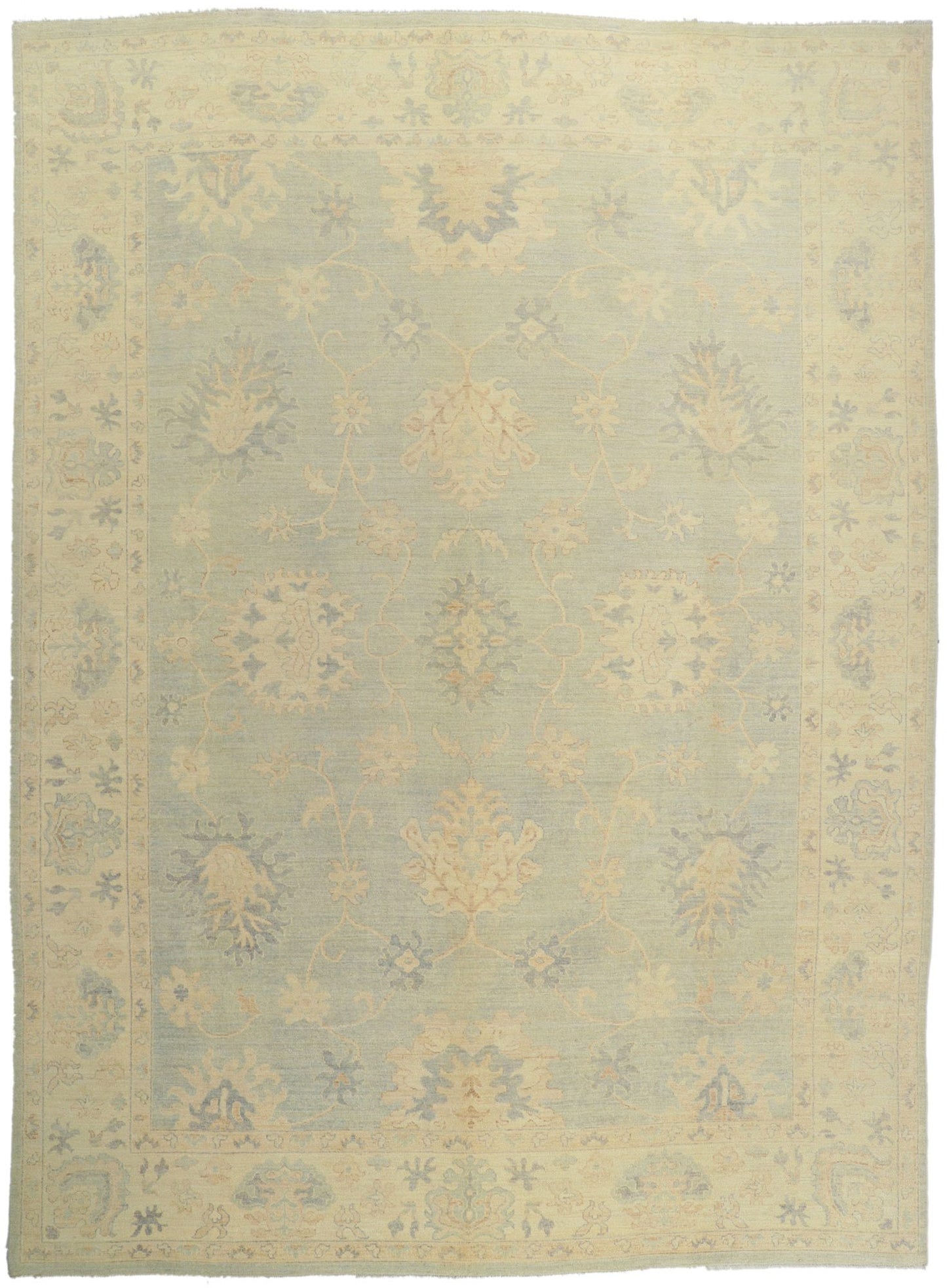 10 x 14 Vintage-Inspired Oushak Rug 80215
