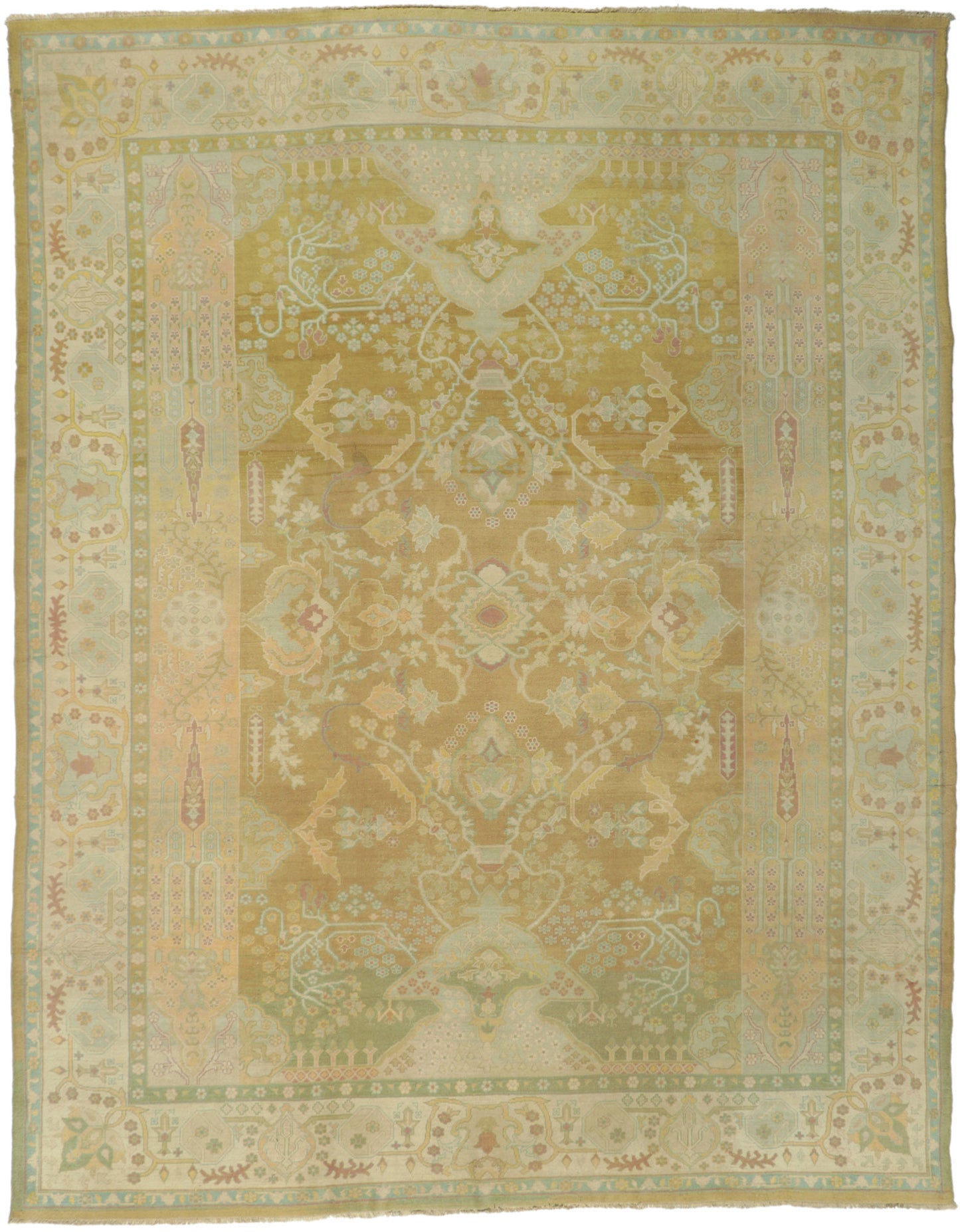 10 x 12 Antique Indian Agra Rug 73595