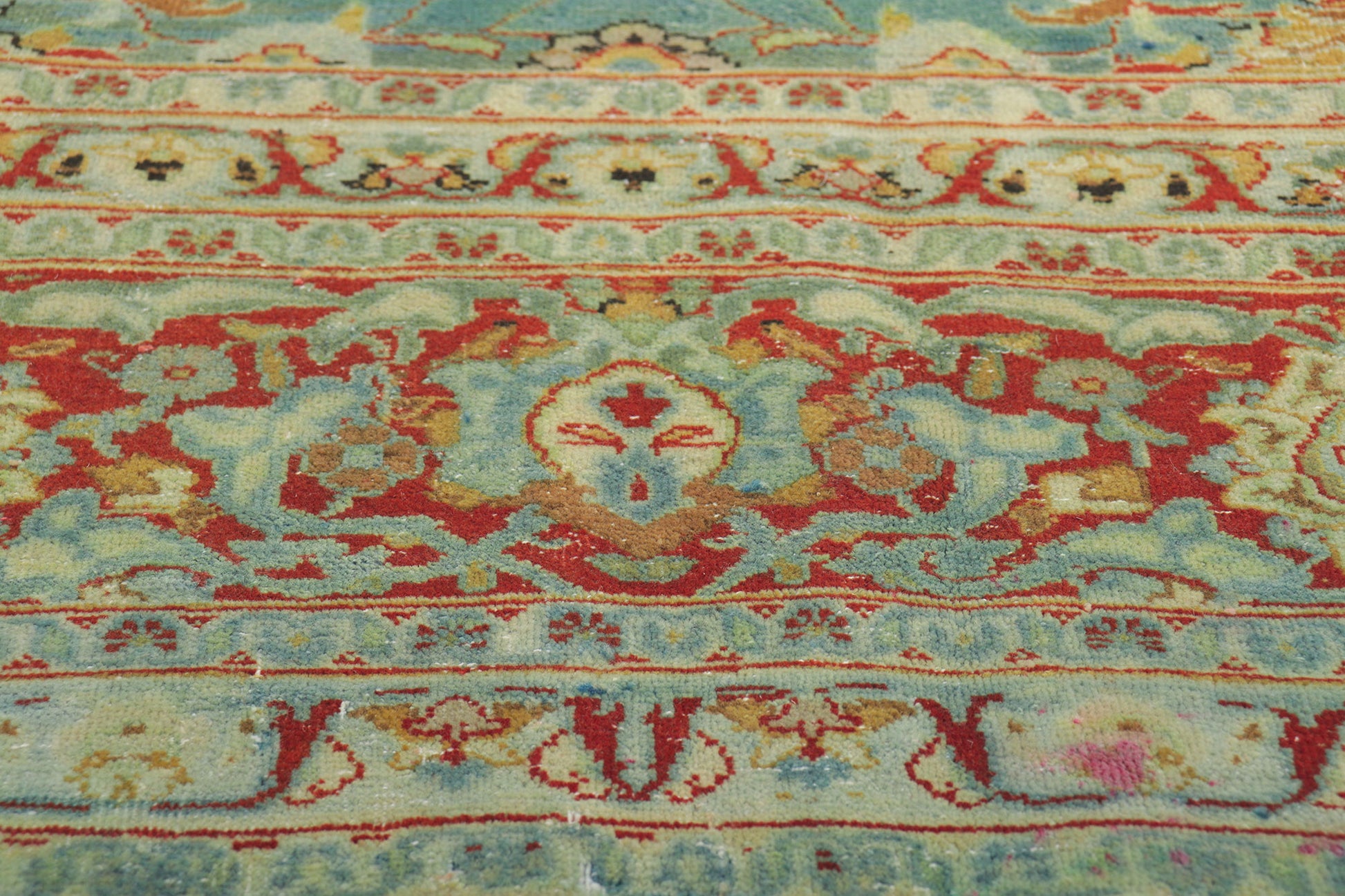 10 x 12 Antique Persian Tabriz Rug 61178