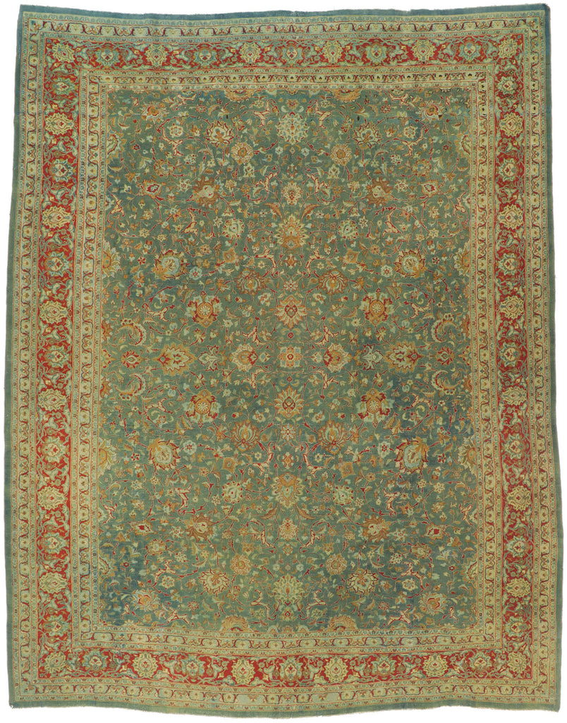 10 x 12 Antique Persian Tabriz Rug 61178