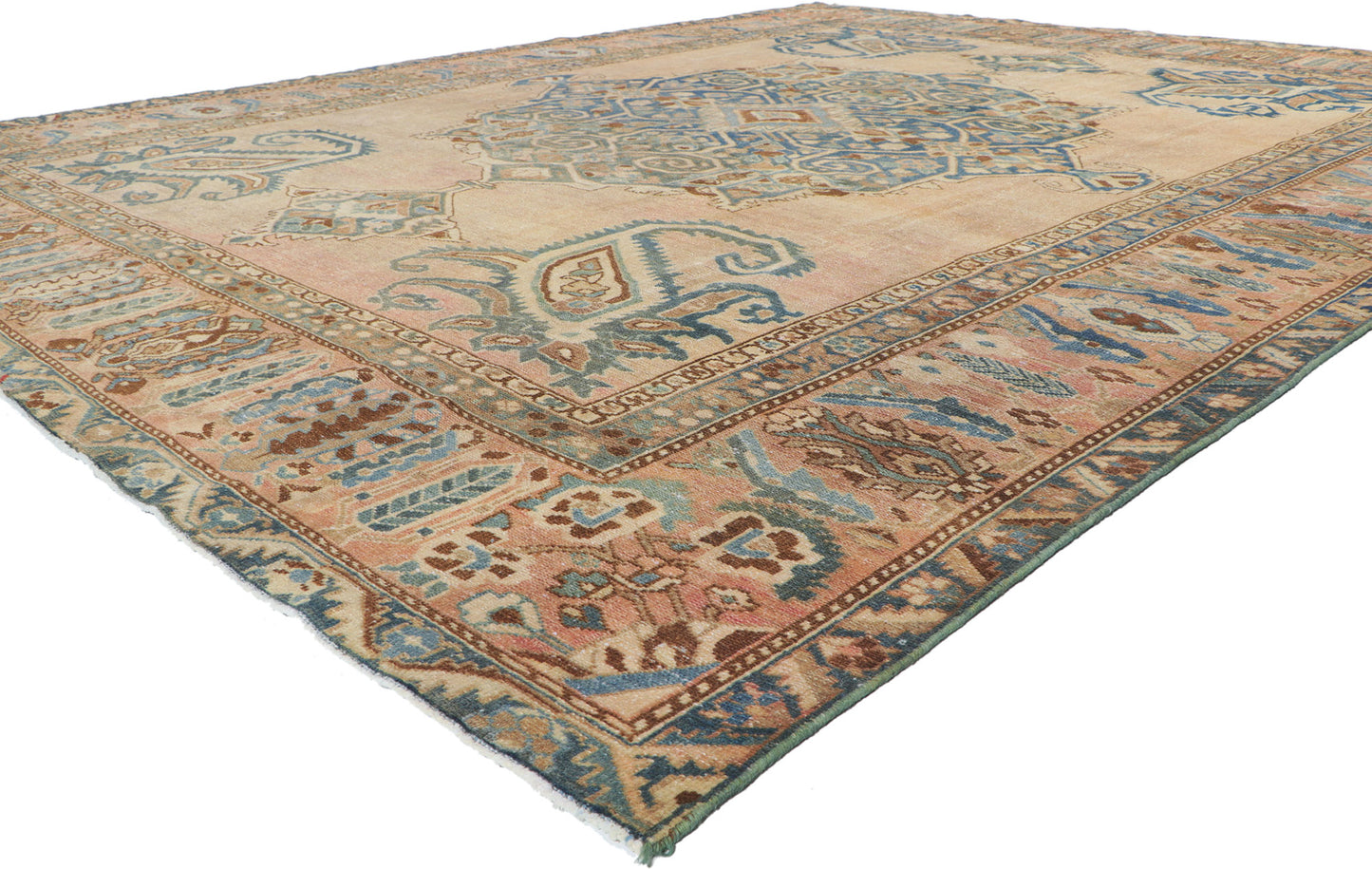 10 x 12 Vintage Persian Bakhtiari Rug 61130