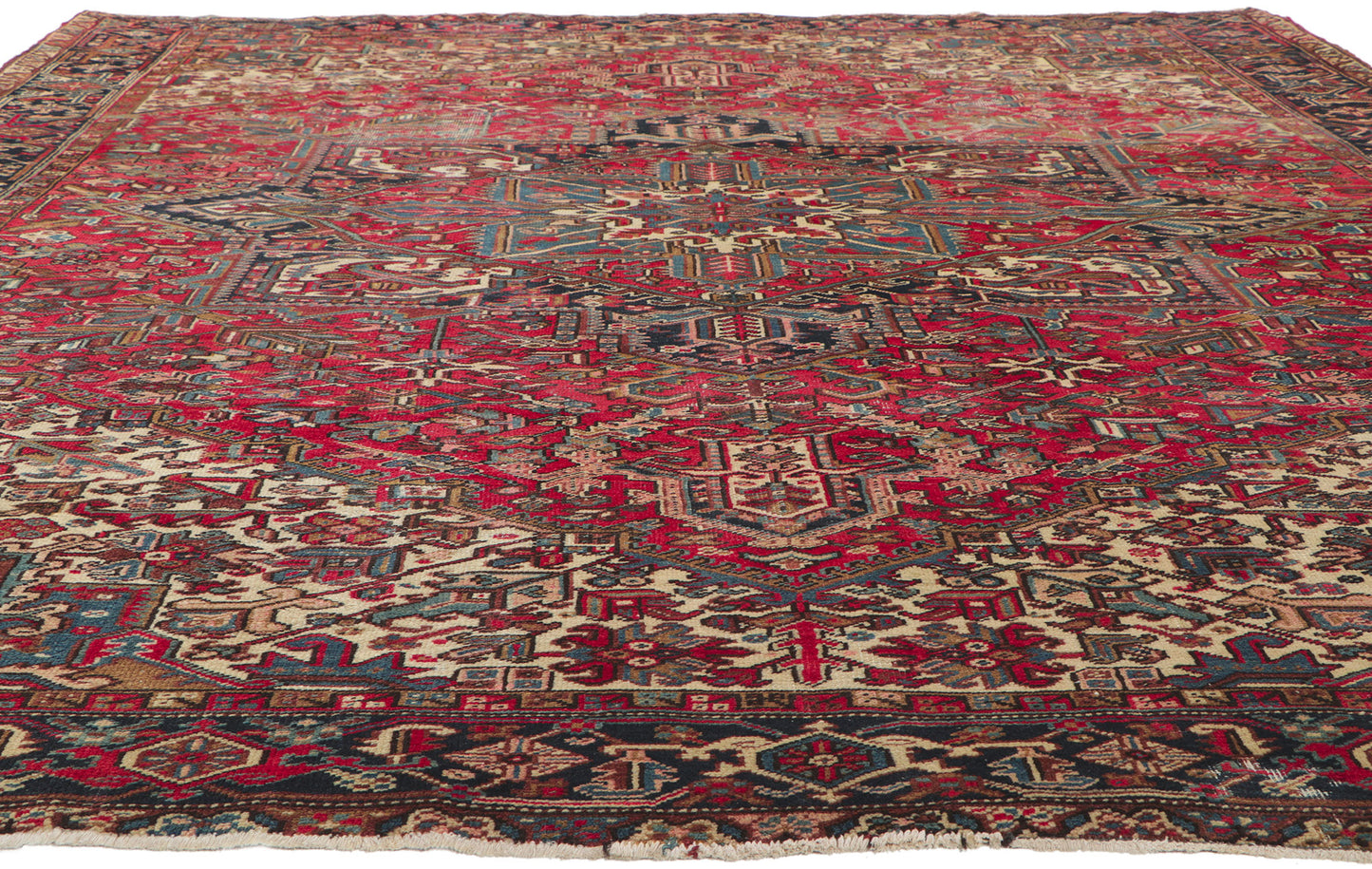 10 x 12 Vintage Persian Heriz Rug 78349
