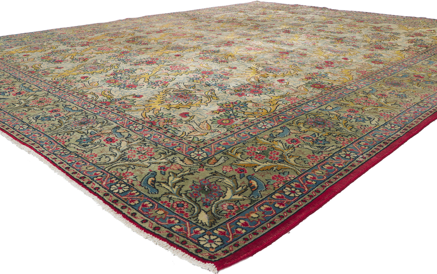 10 x 12 Vintage Persian Tabriz Rug 61126