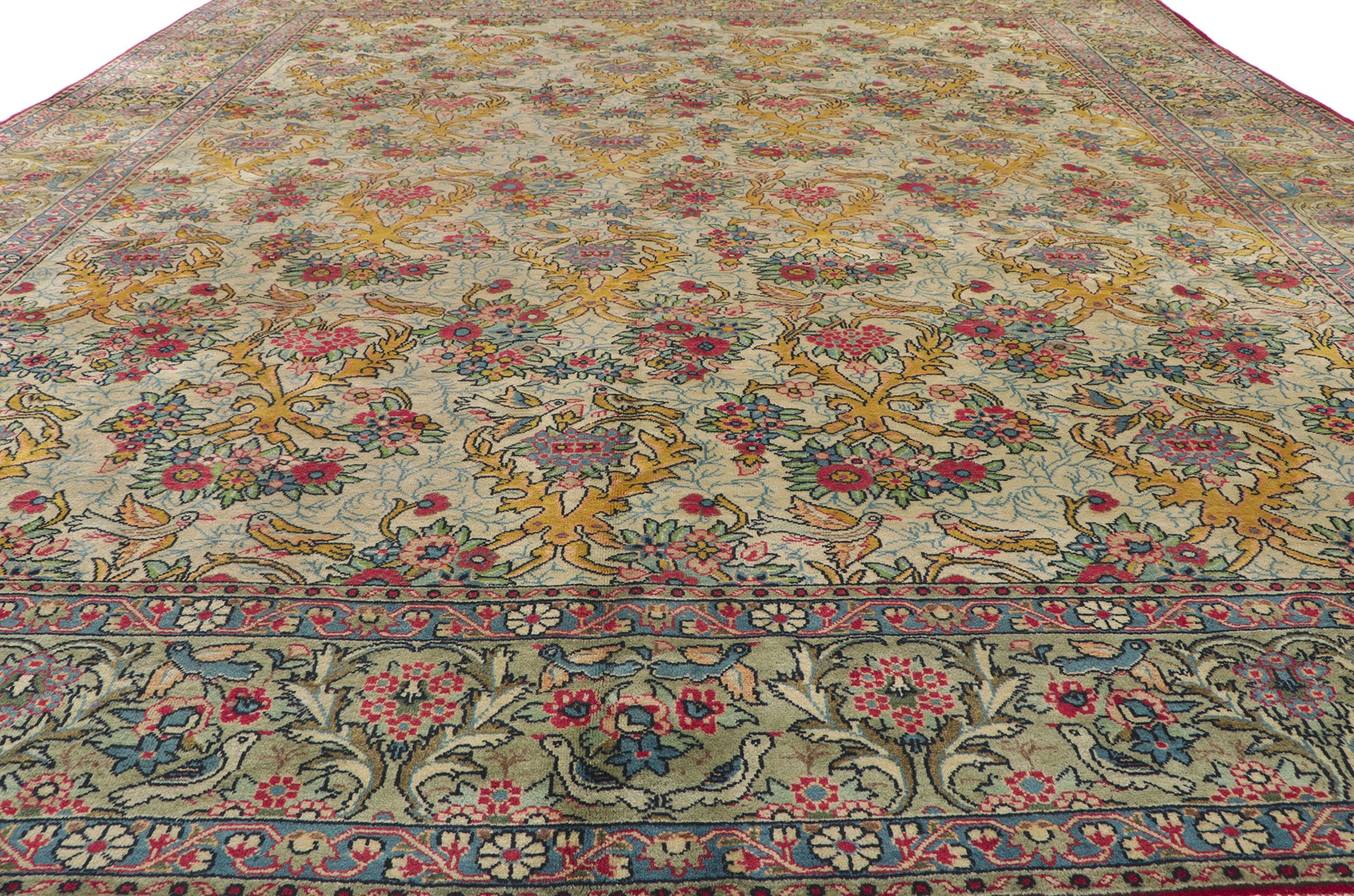 10 x 12 Vintage Persian Tabriz Rug 61126