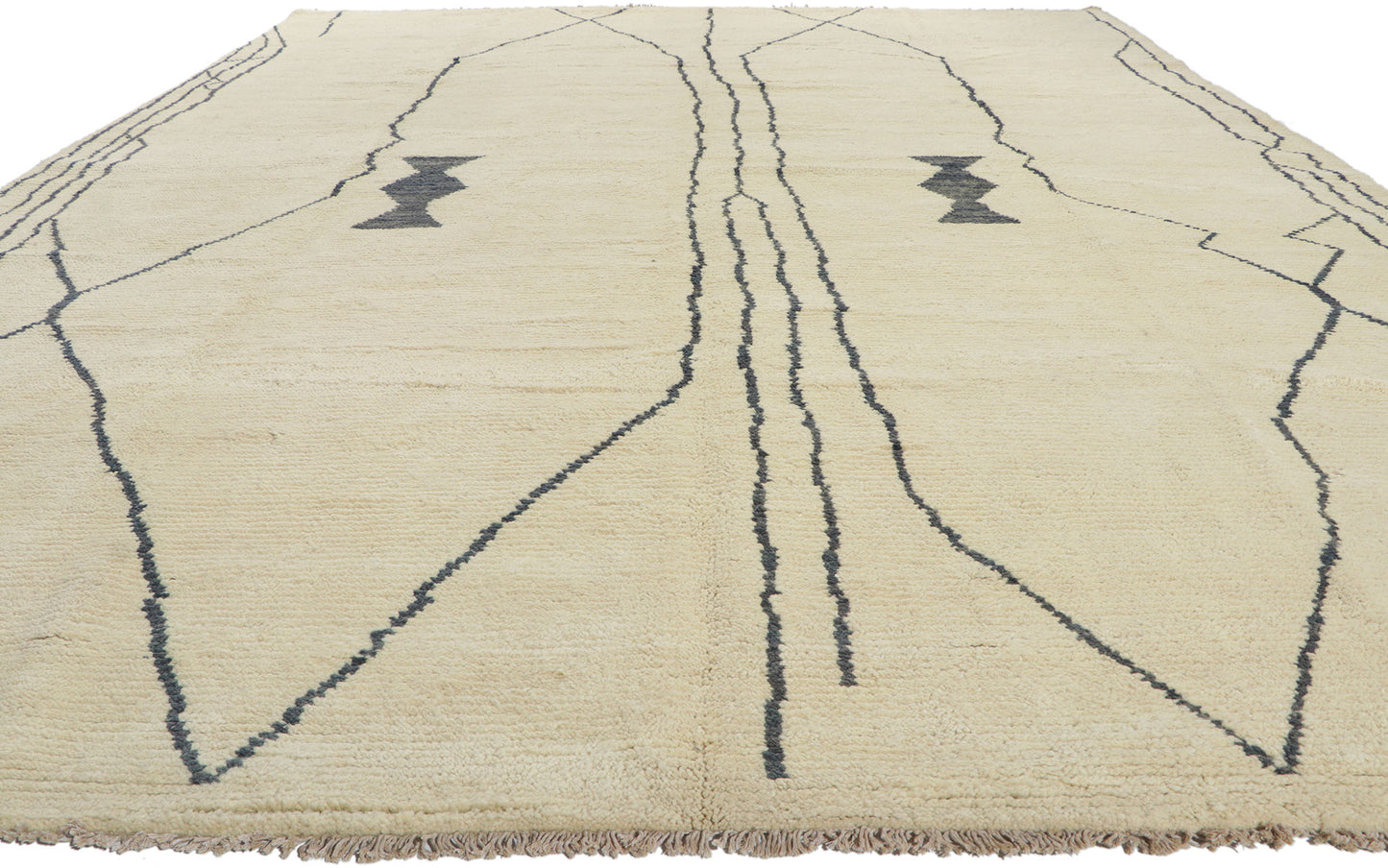 10 x 13 Large Modern Tribal Moroccan Rug 80699