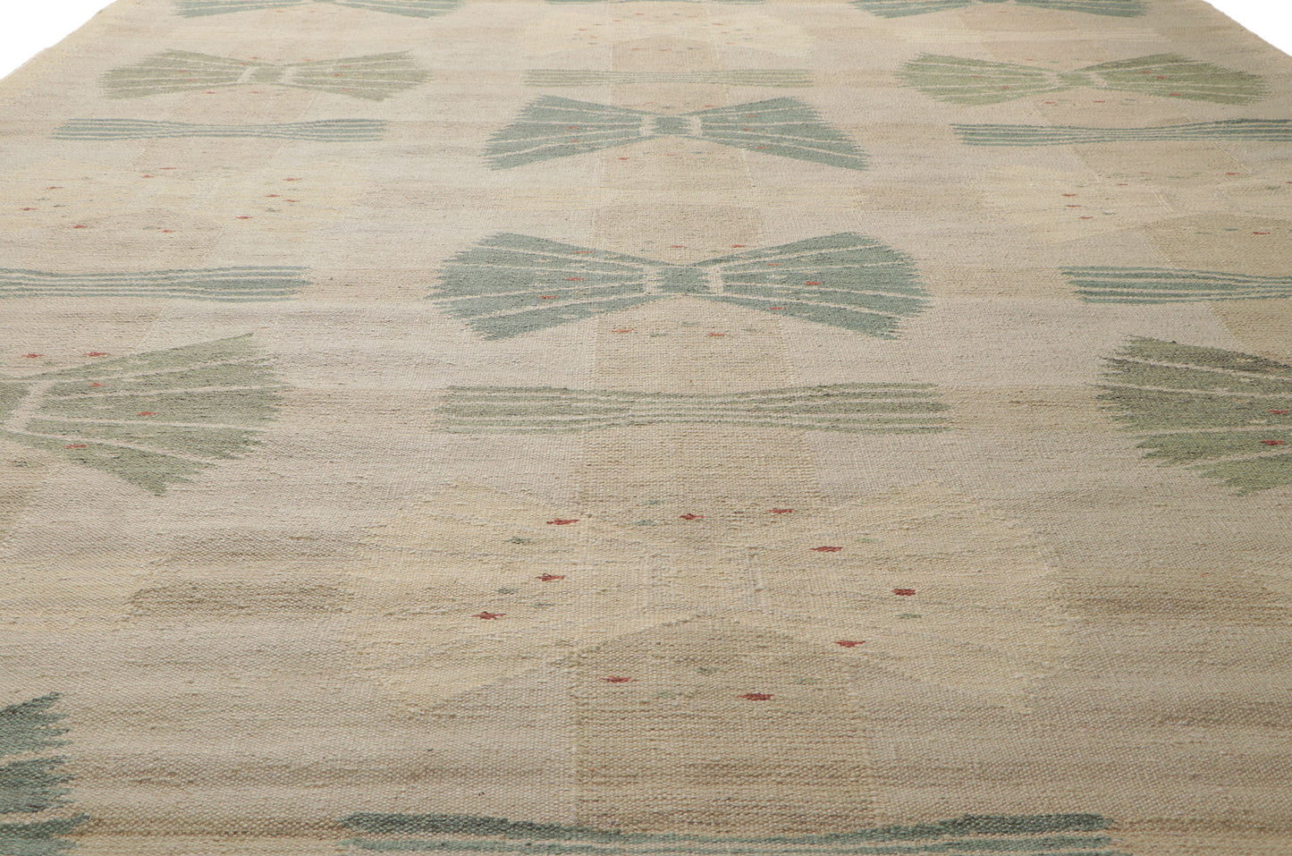 10 x 13 Scandinavian Modern Swedish Inspired Kilim Rug 30796