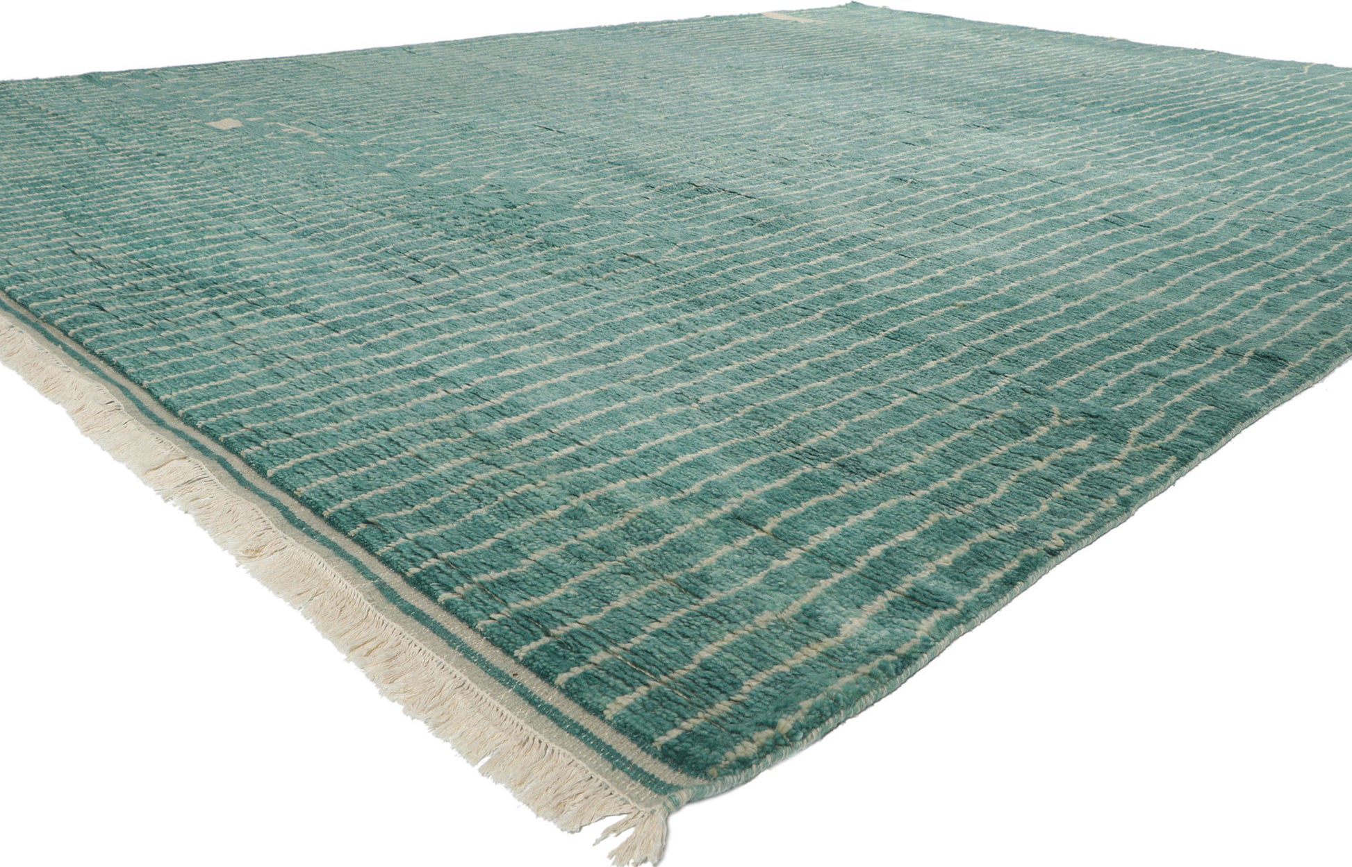 10 x 14 Teal Moroccan Area Rug 30772