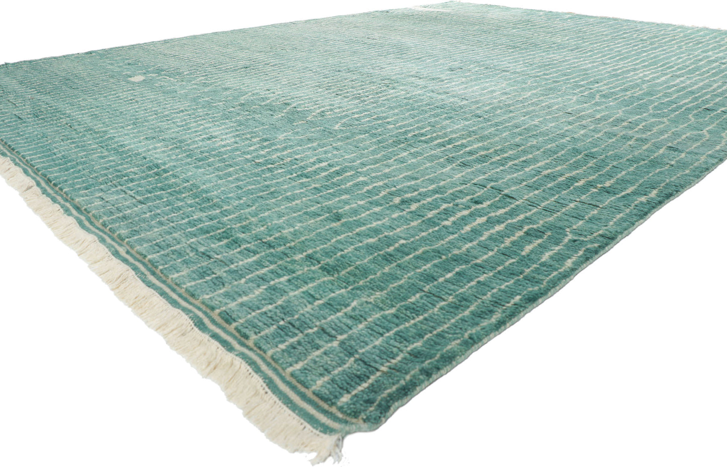 10 x 14 Teal Moroccan Area Rug 30773