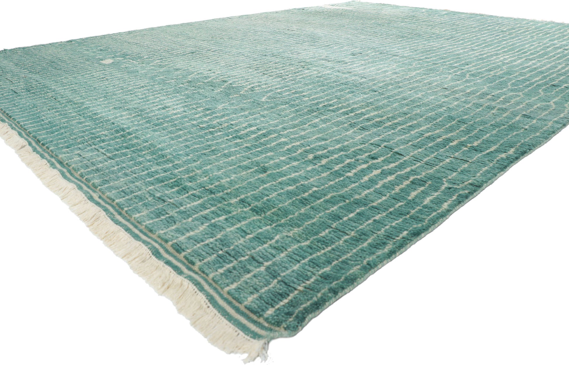 10 x 14 Teal Moroccan Area Rug 30773