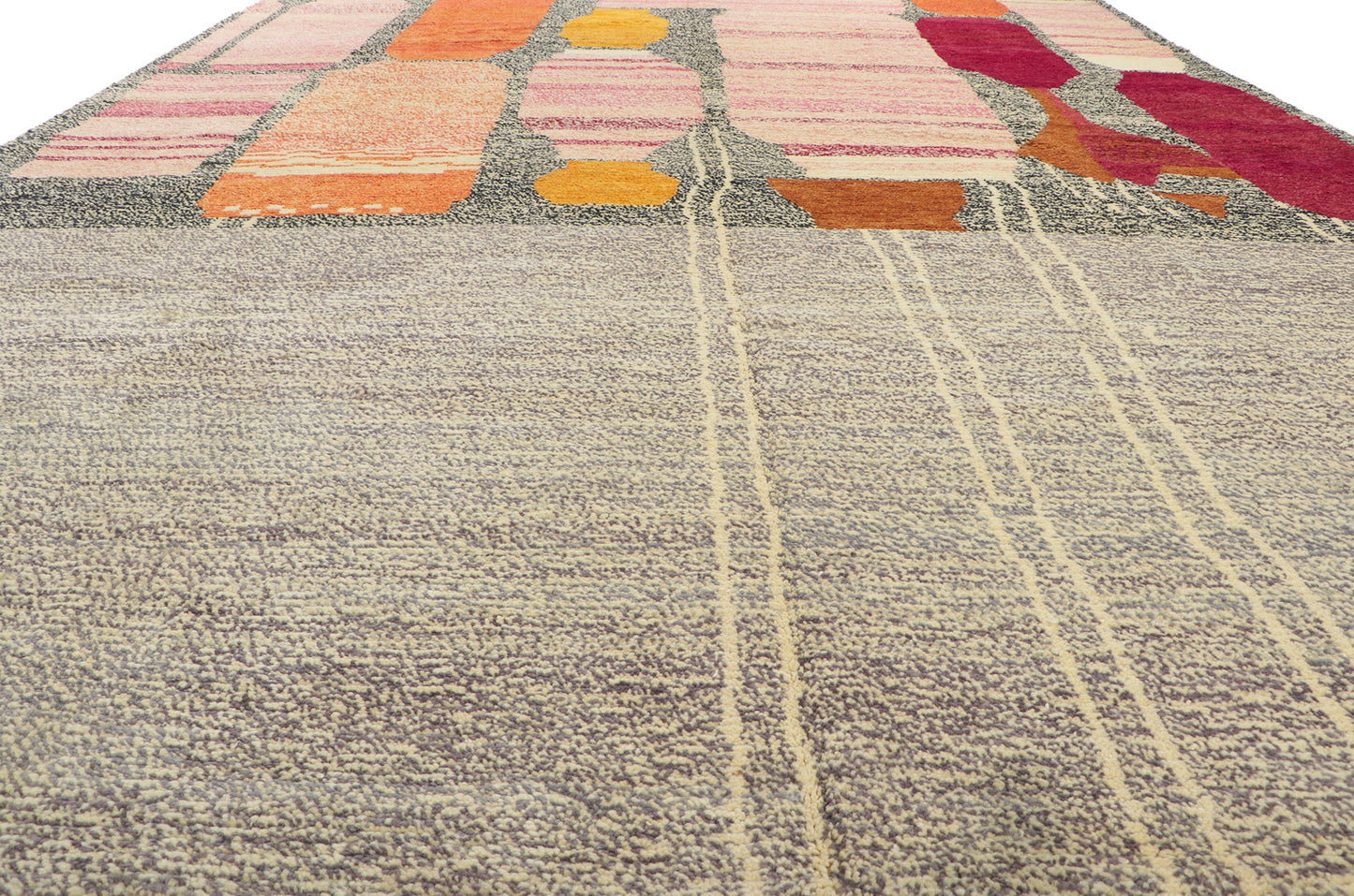 10 x 14 Color Block Moroccan Rug 80696