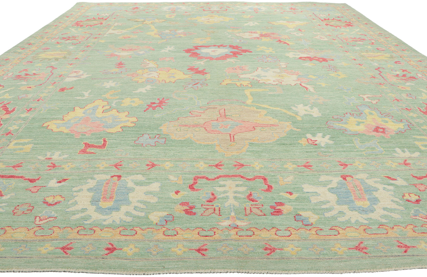 10 x 14 Colorful Oushak Rug 80924