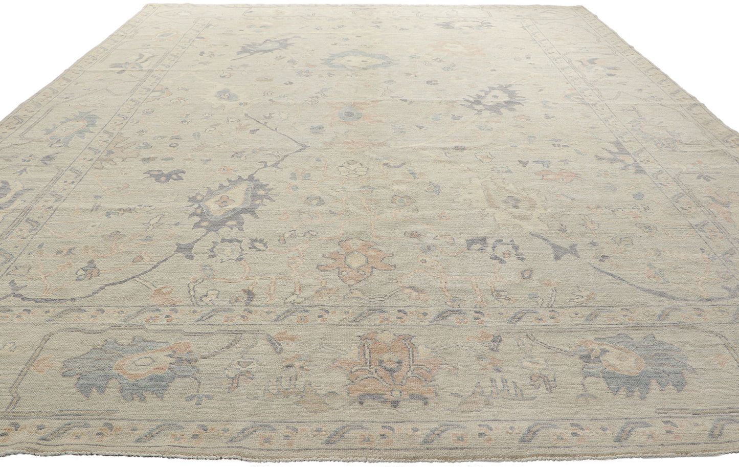 10 x 14 Vintage-Inspired Oushak Rug 80926