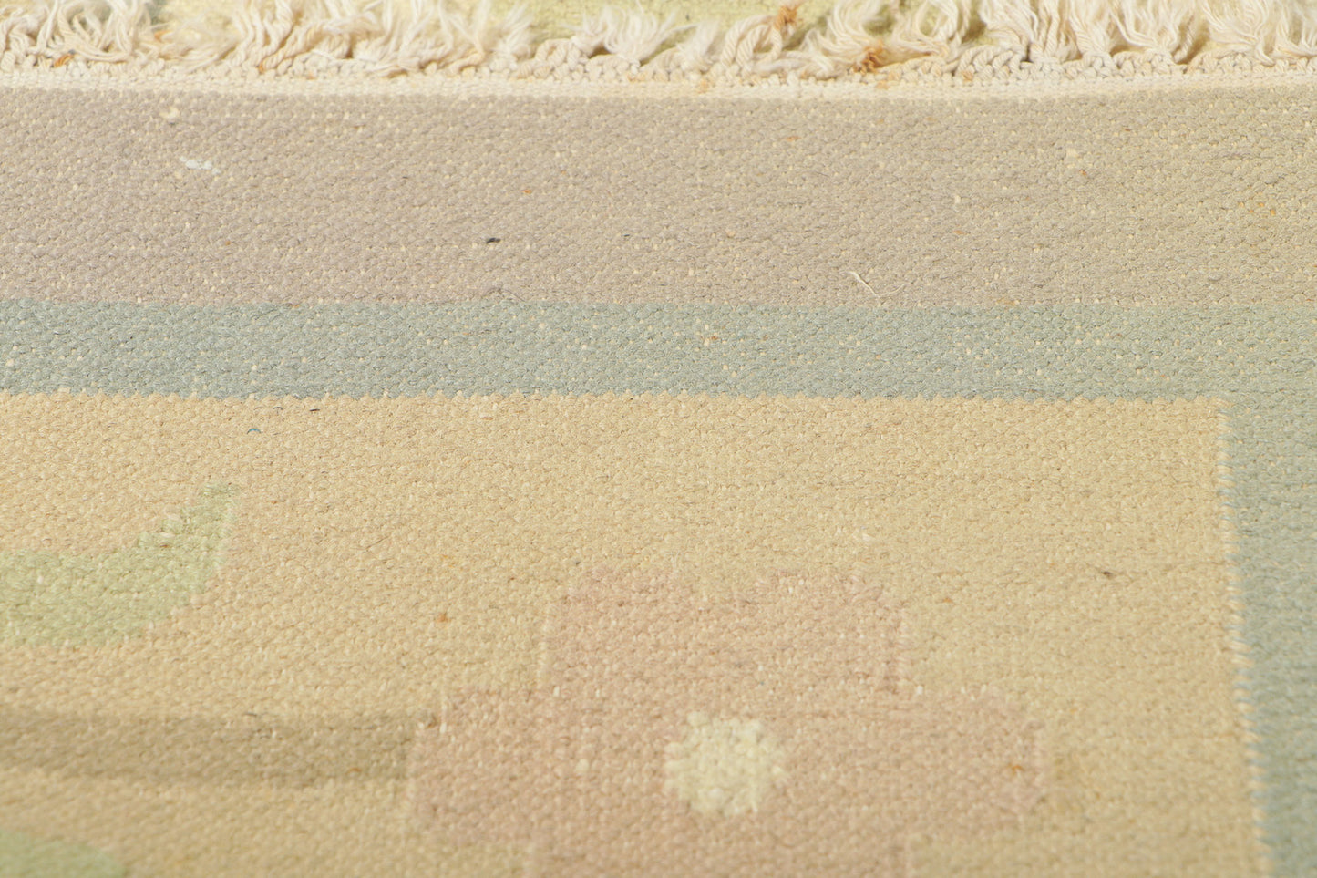 10 x 14 Vintage Floral Dhurrie Rug 78357