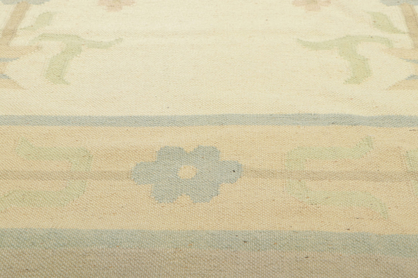10 x 14 Vintage Floral Dhurrie Rug 78357