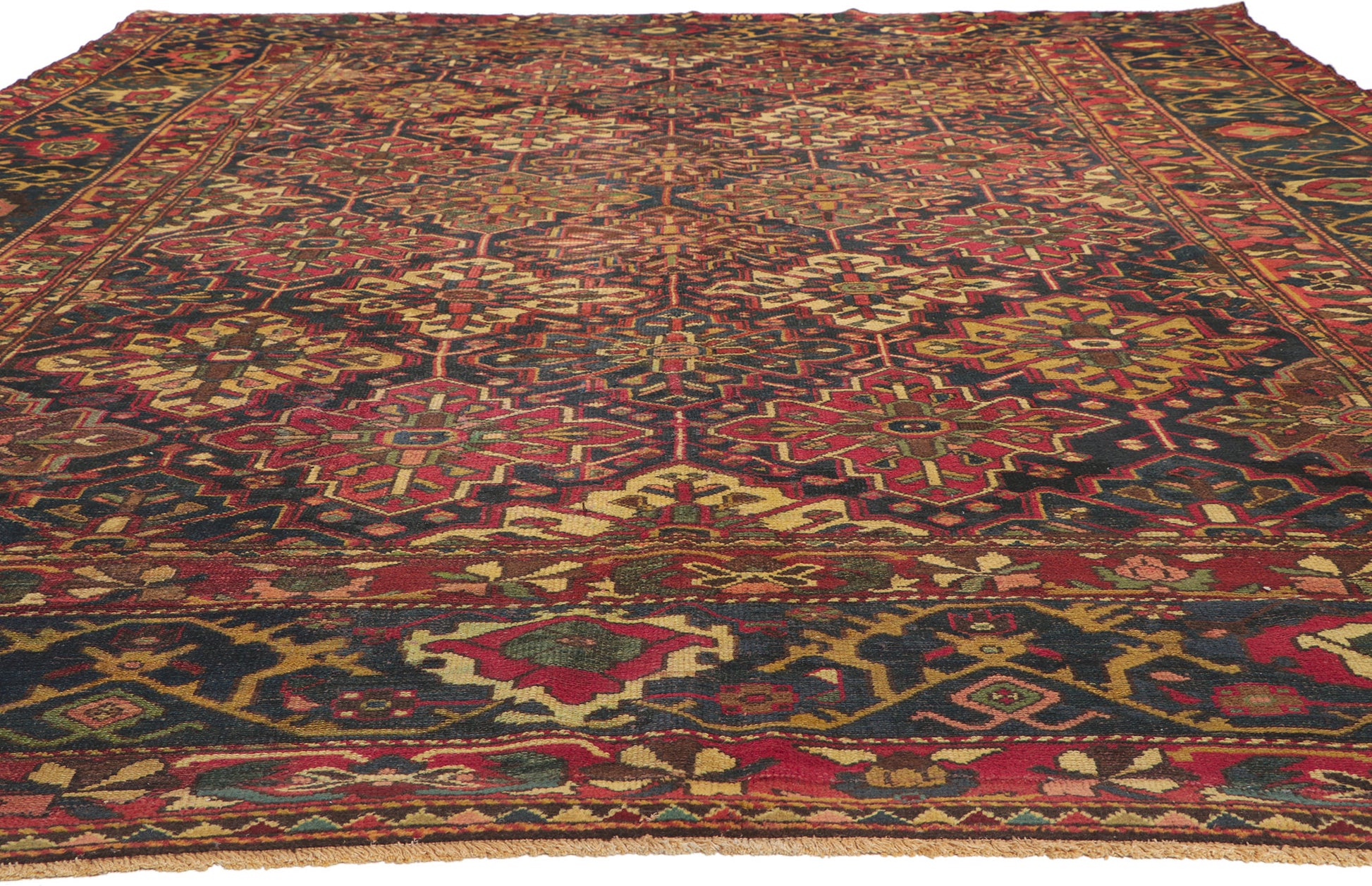 10 x 16 Antique Persian Bakhtiari Rug 61097