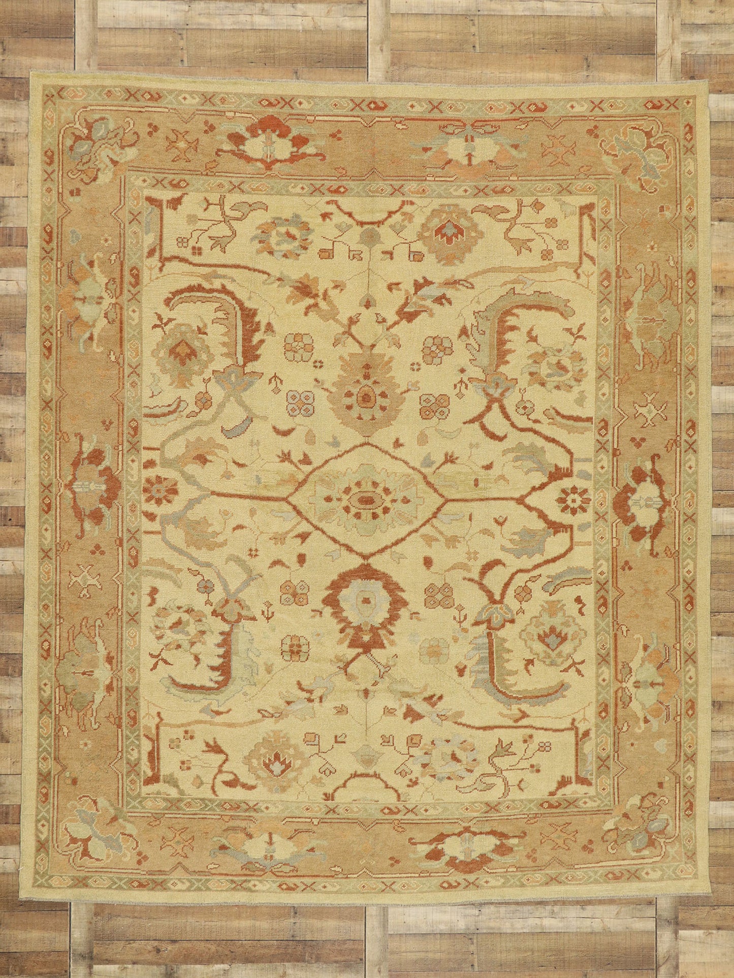 10 x 11 Modern Turkish Oushak Rug 51862