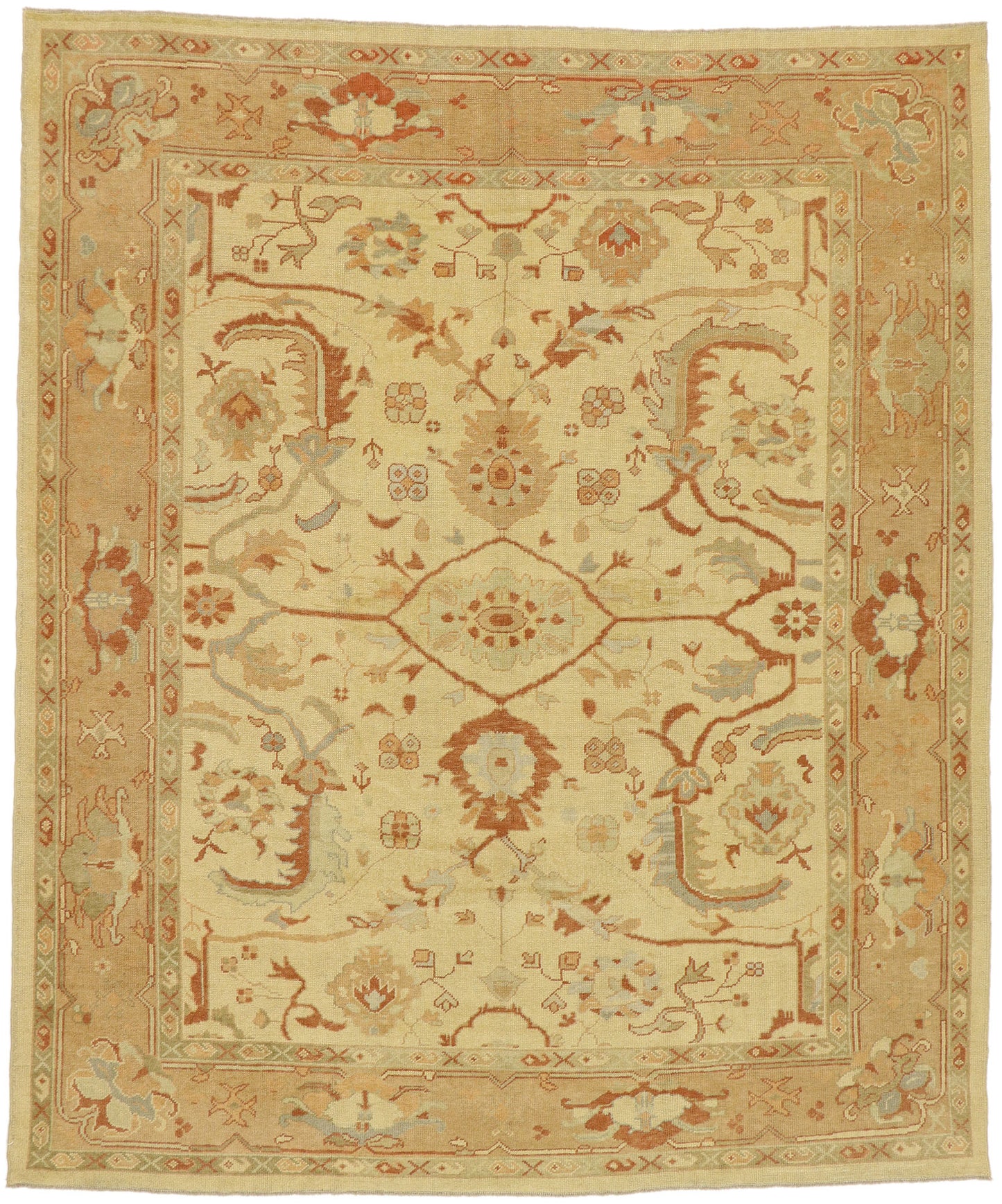 10 x 11 Modern Turkish Oushak Rug 51862