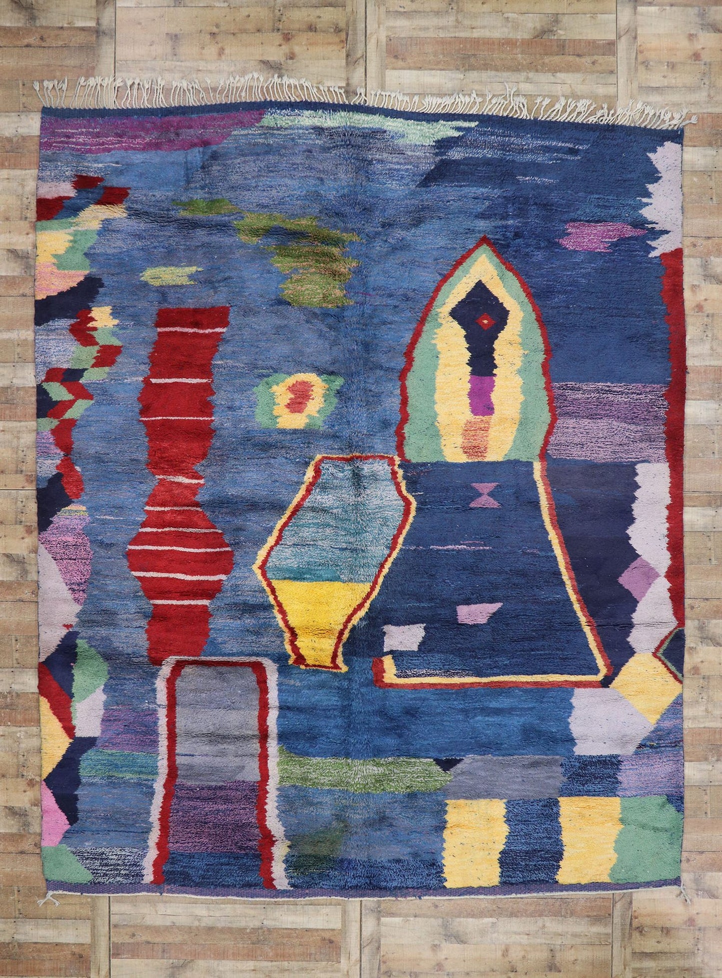 10 x 12 Modern Beni Mrirt Moroccan Rug 21105