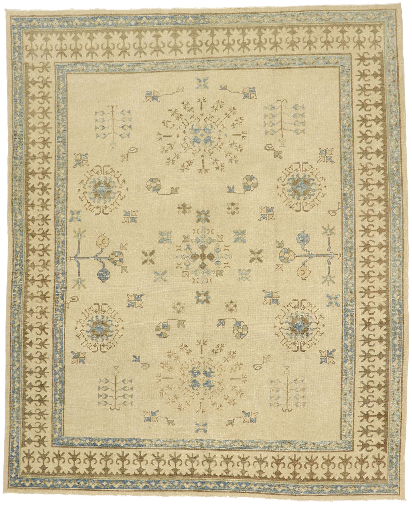 10 x 12 Modern Turkish Oushak Rug 51617