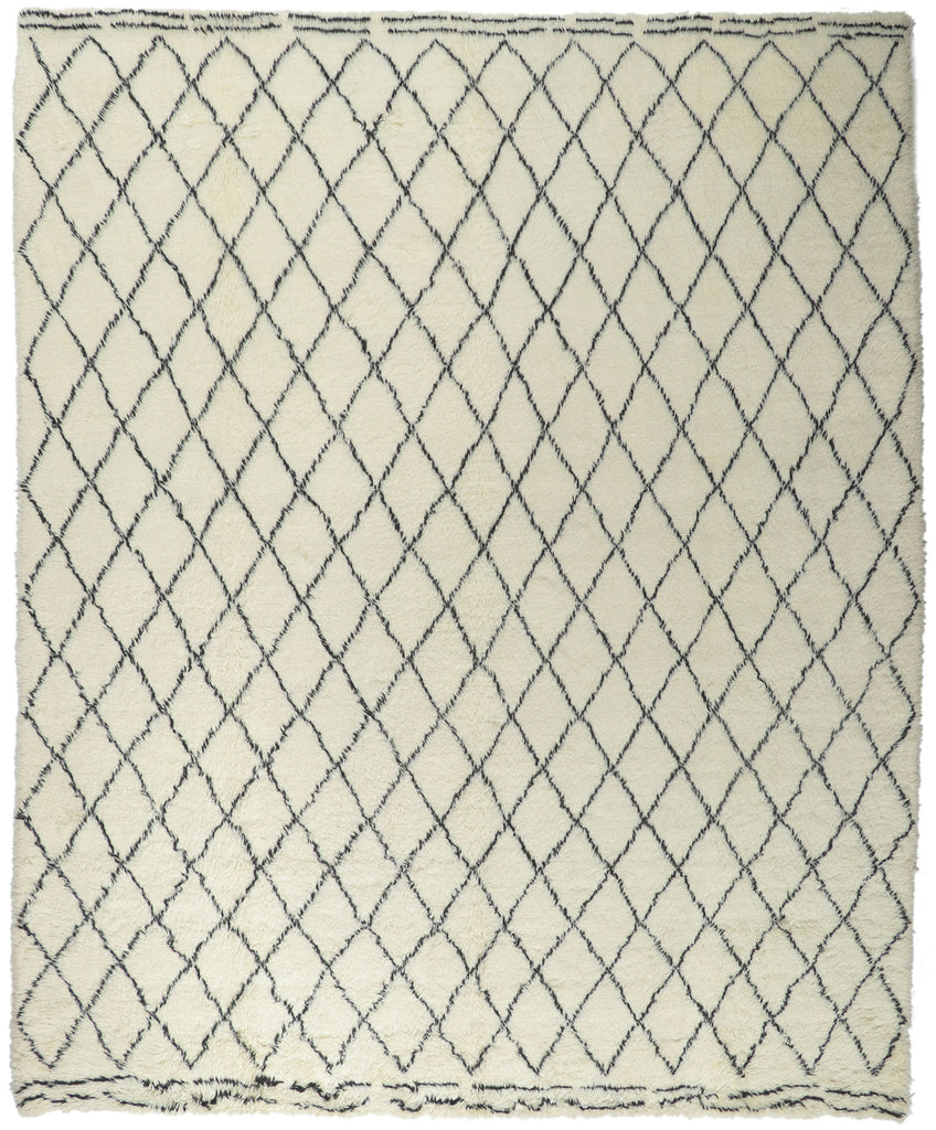 10 x 13 Modern Moroccan Area Rug 30420