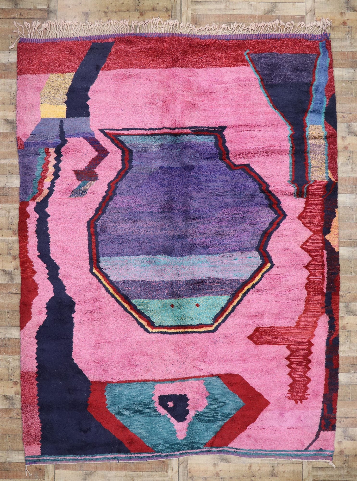 10 x 13 Colorful Beni Mrirt Moroccan Rug 21102