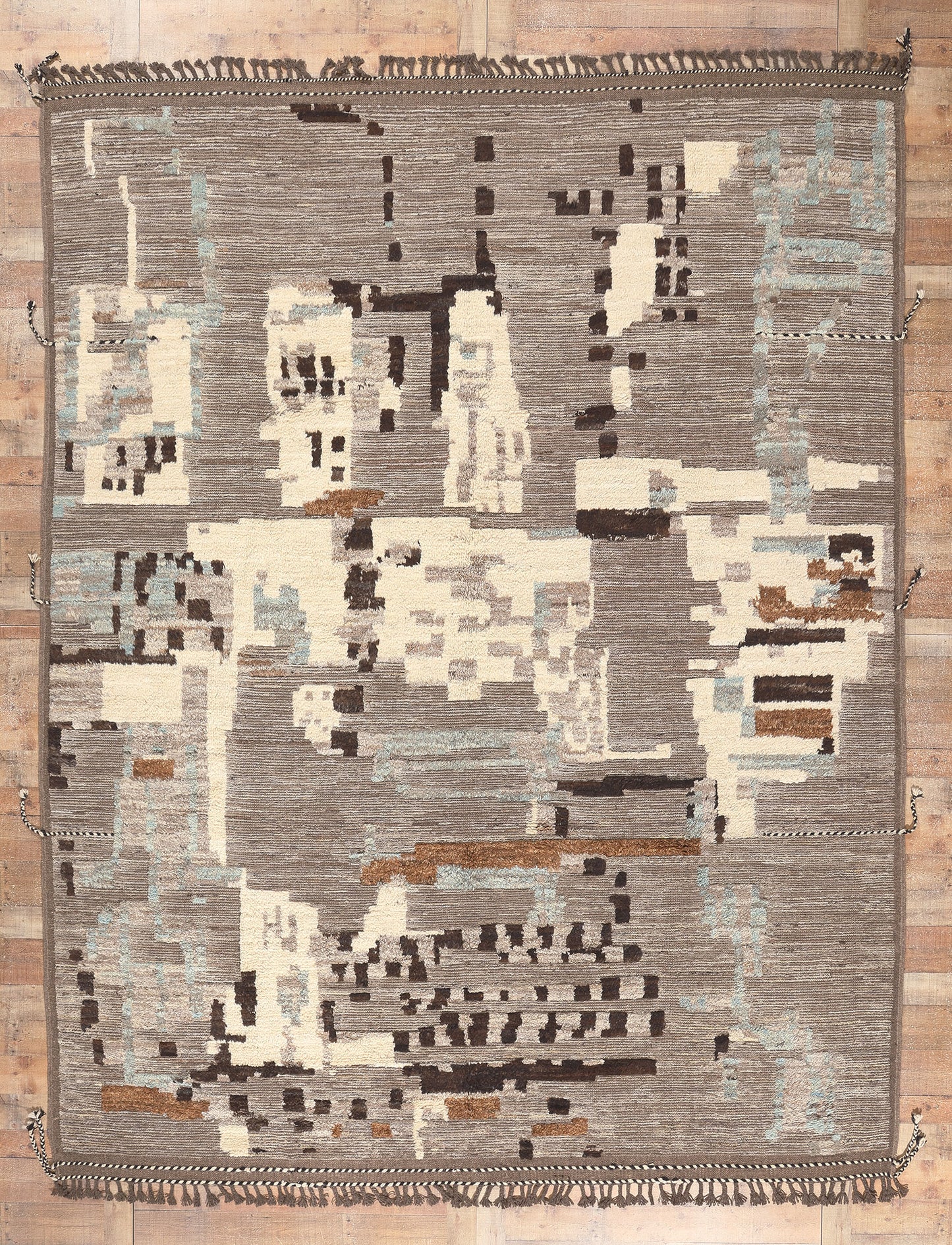 10 x 13 Modern Moroccan Rug 80981