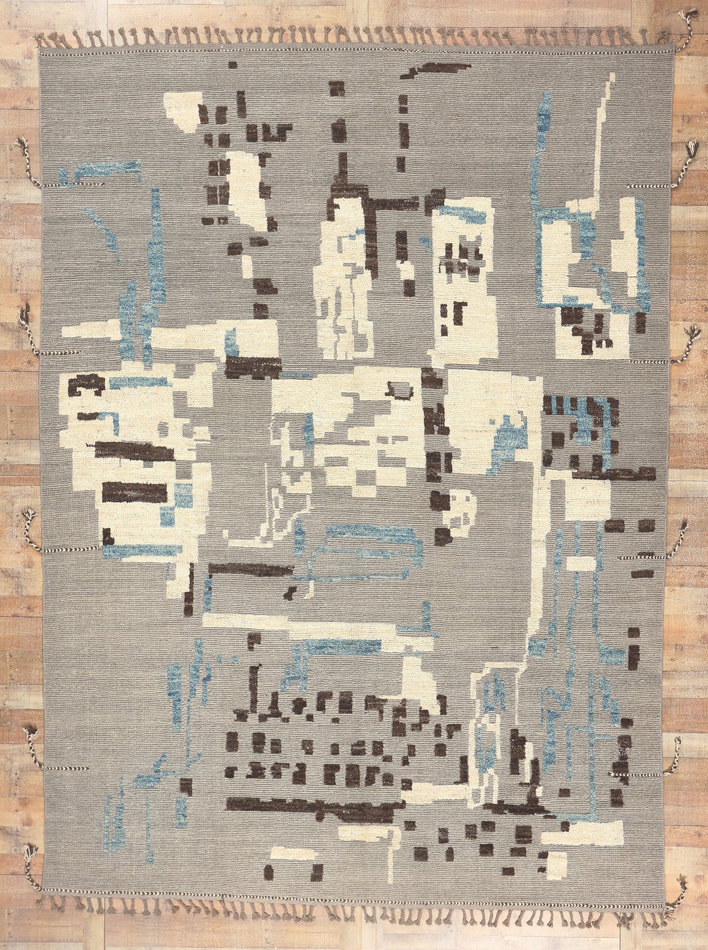 10 x 13 Modern Moroccan Rug 80983
