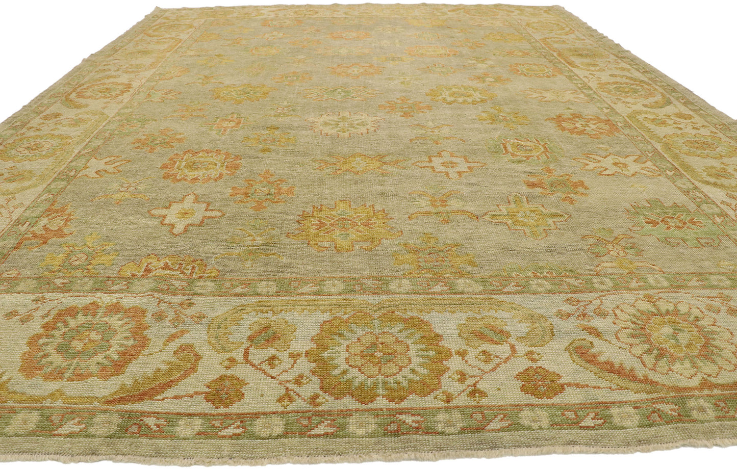10 x 13 Modern Turkish Oushak Rug 50603