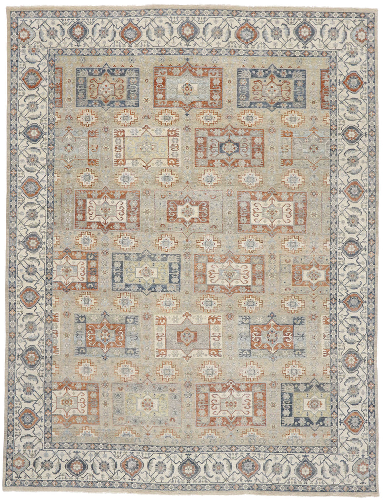 10 x 13 Vintage-Inspired Oushak Rug 30630