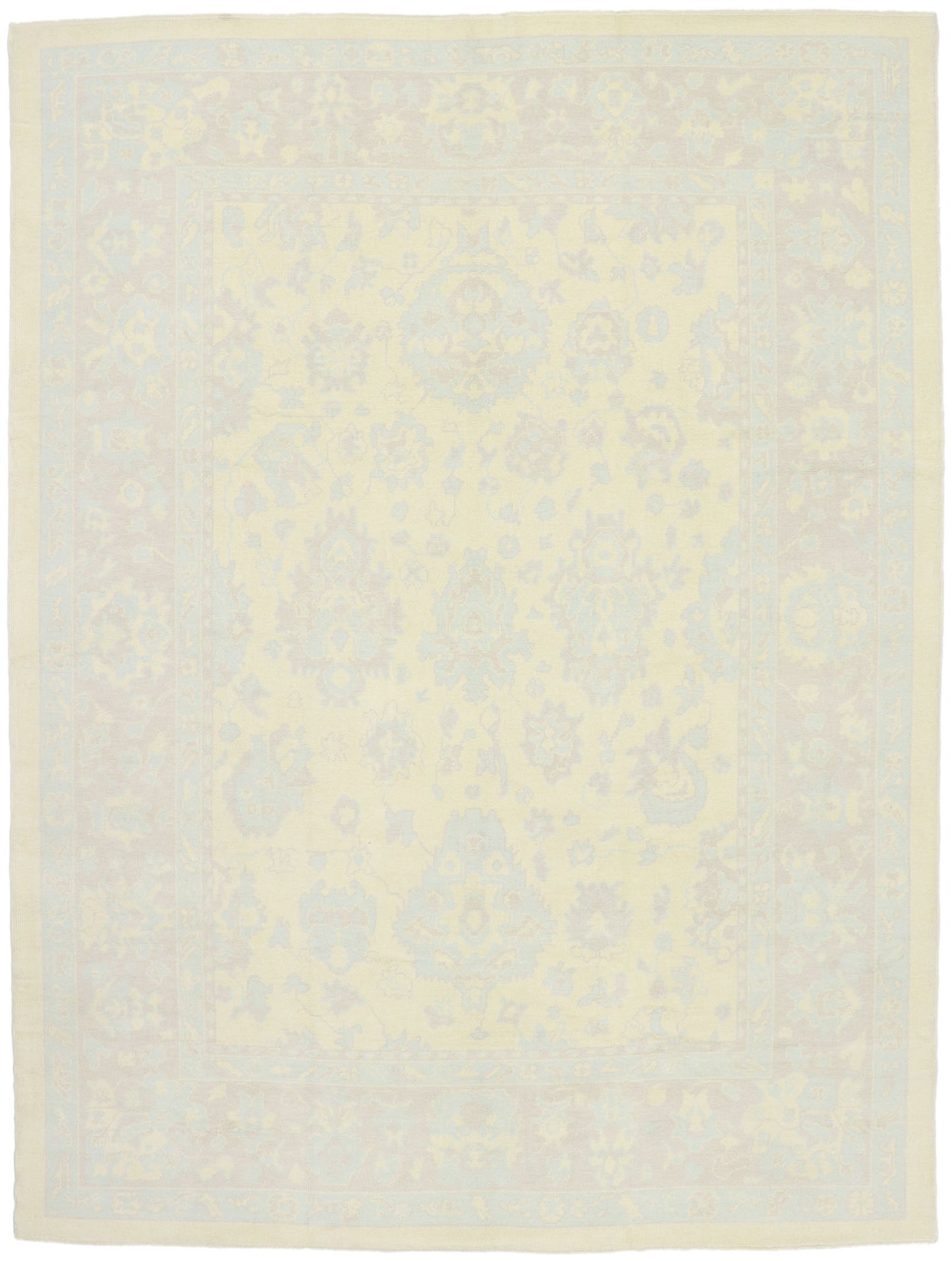10 x 13 Muted Turkish Oushak Rug 53156
