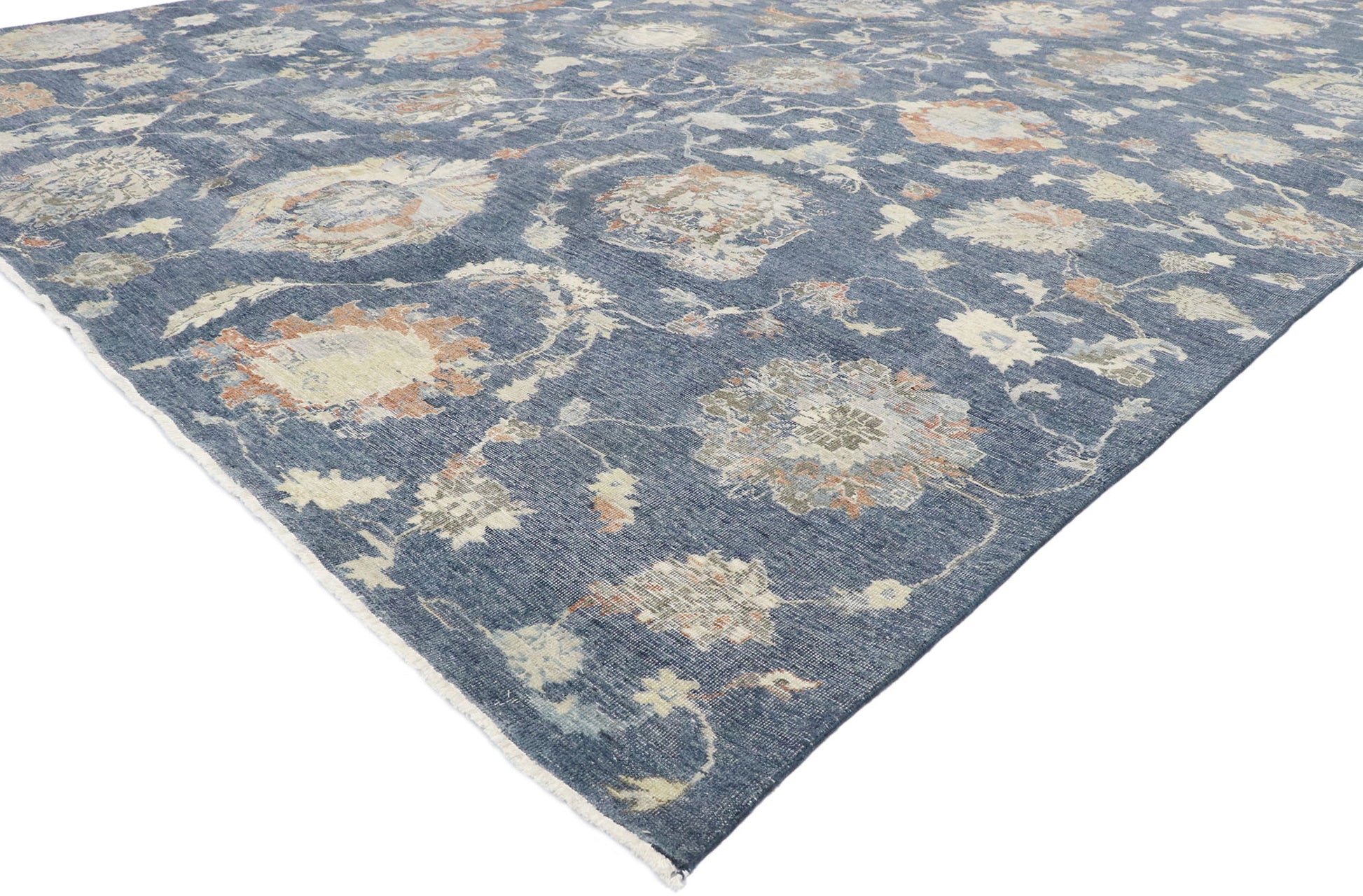 10 x 13 Vintage-Inspired Oushak Rug 30633