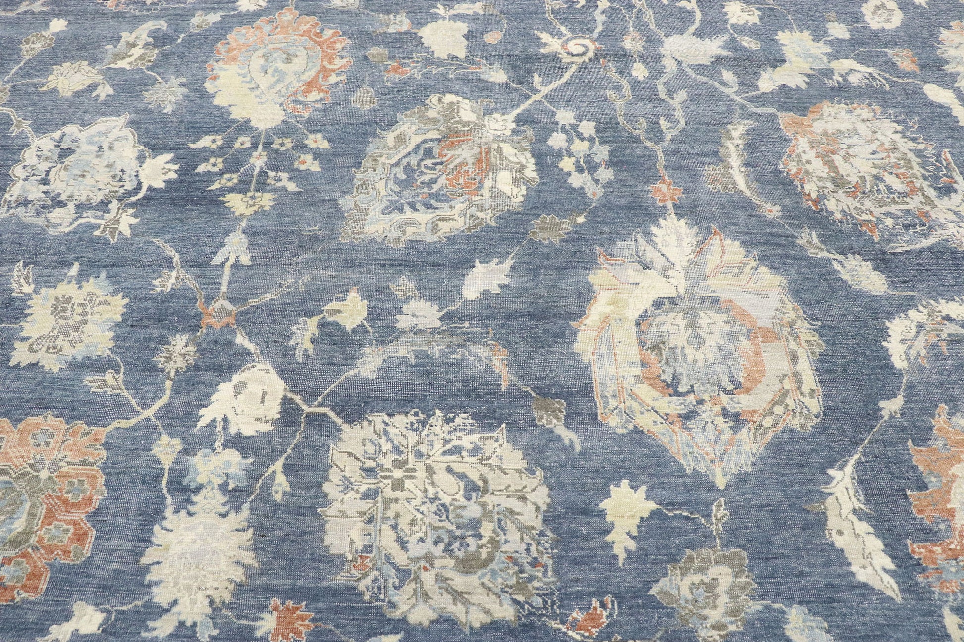 10 x 13 Vintage-Inspired Oushak Rug 30633