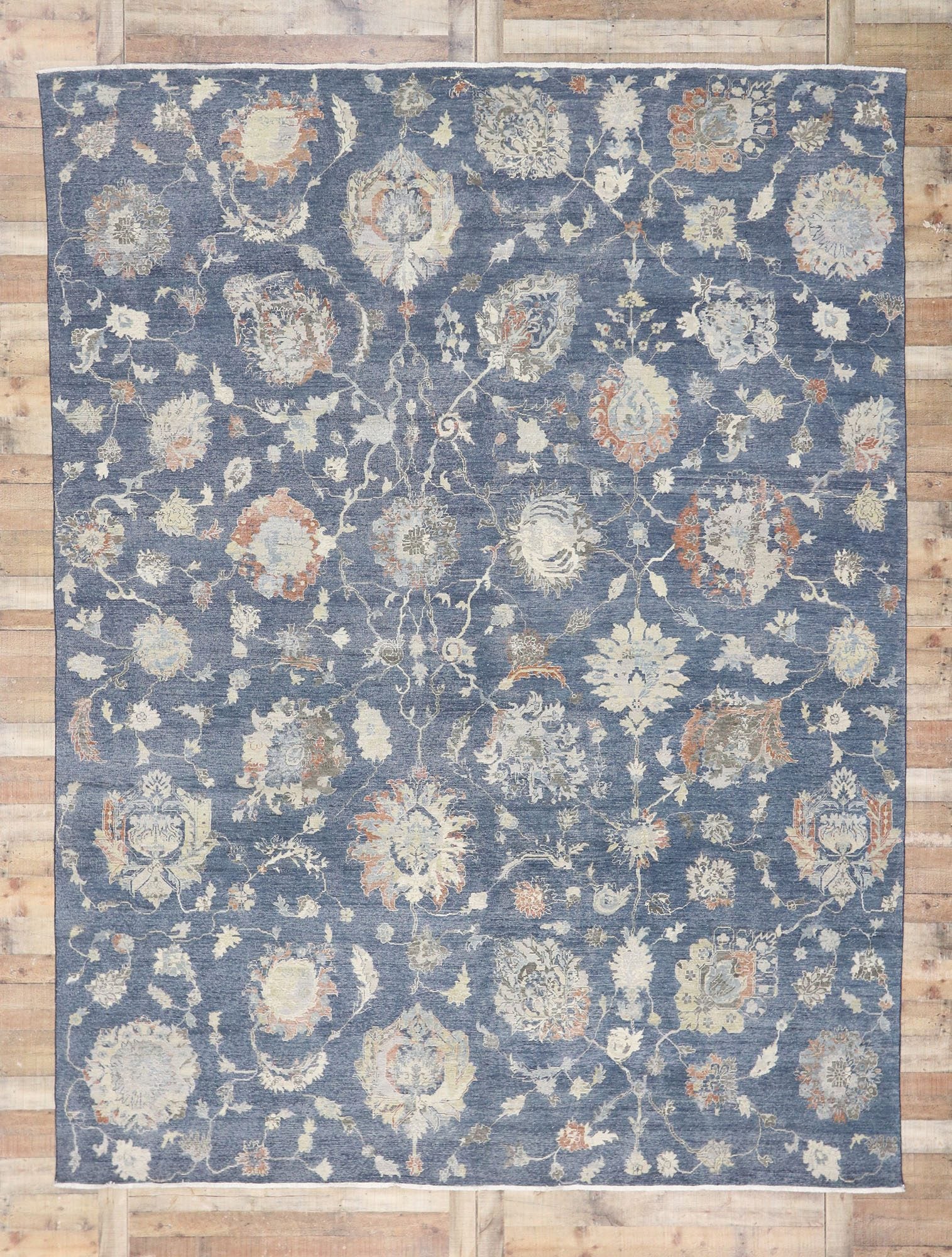 10 x 13 Vintage-Inspired Oushak Rug 30633