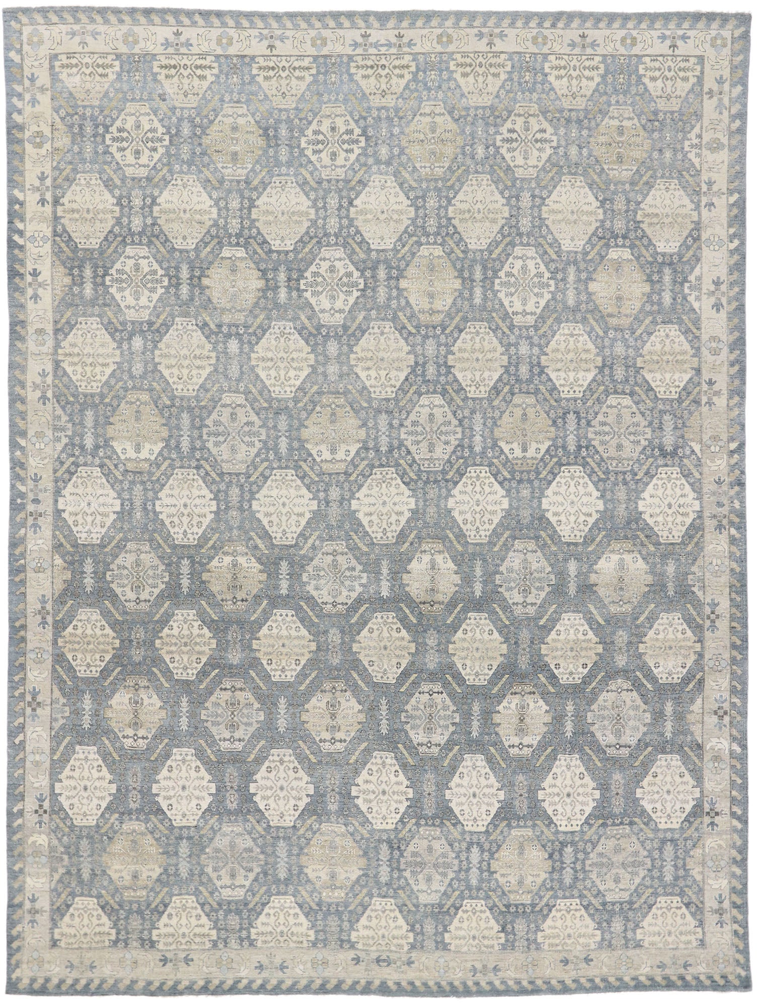 10 x 13 Vintage-Inspired Oushak Rug 30623