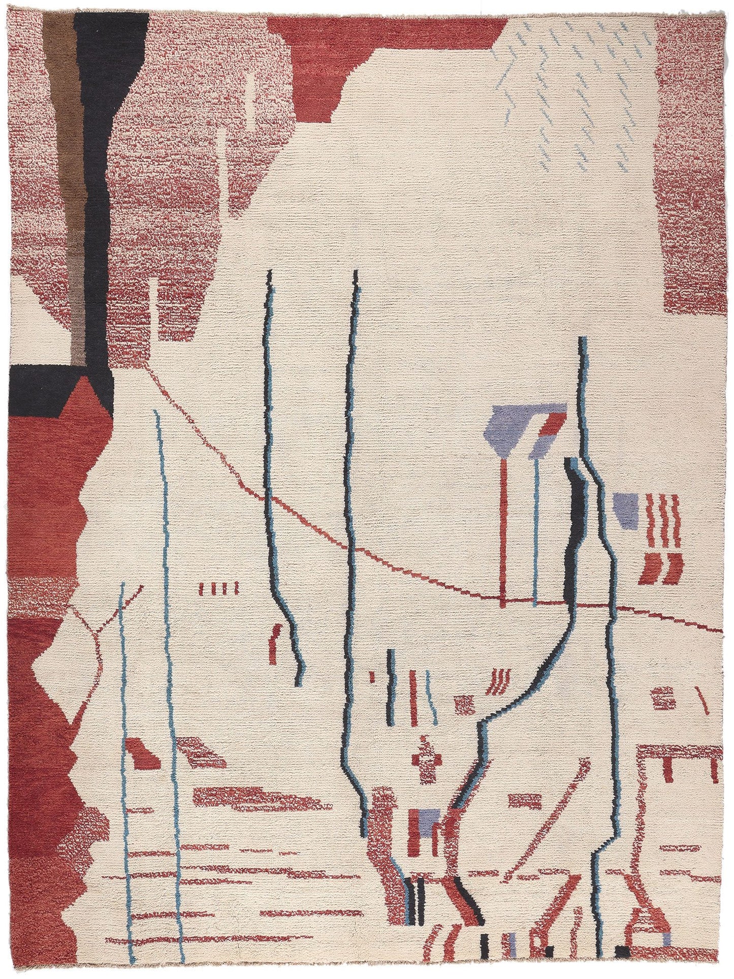 10 x 14 Modern Moroccan Rug 81015