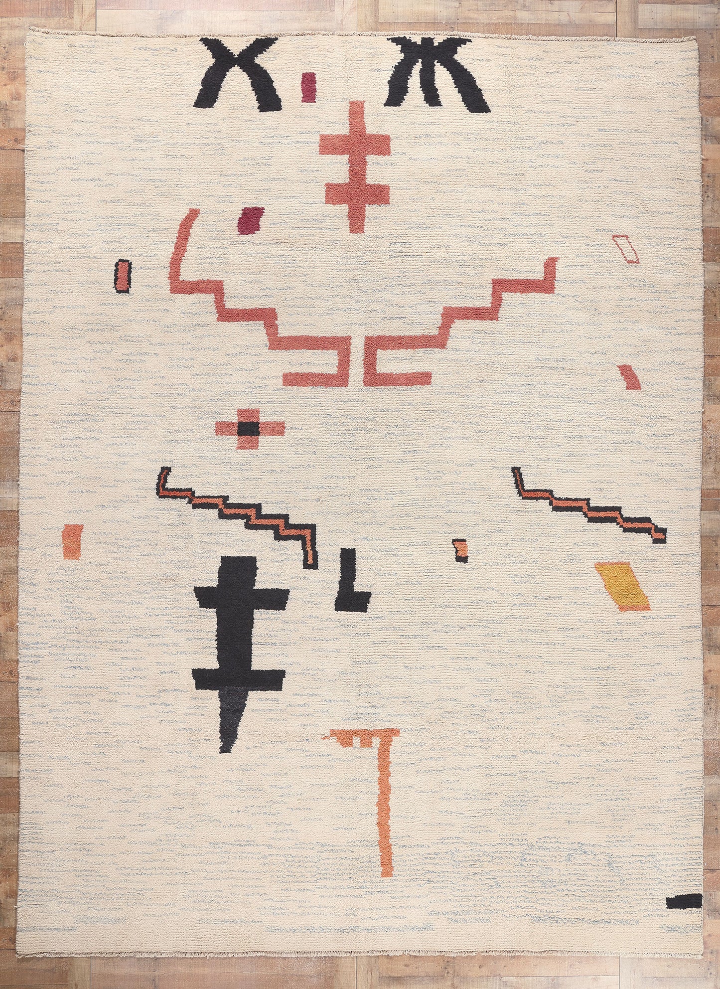 10 x 14 Modern Moroccan Rug 81012